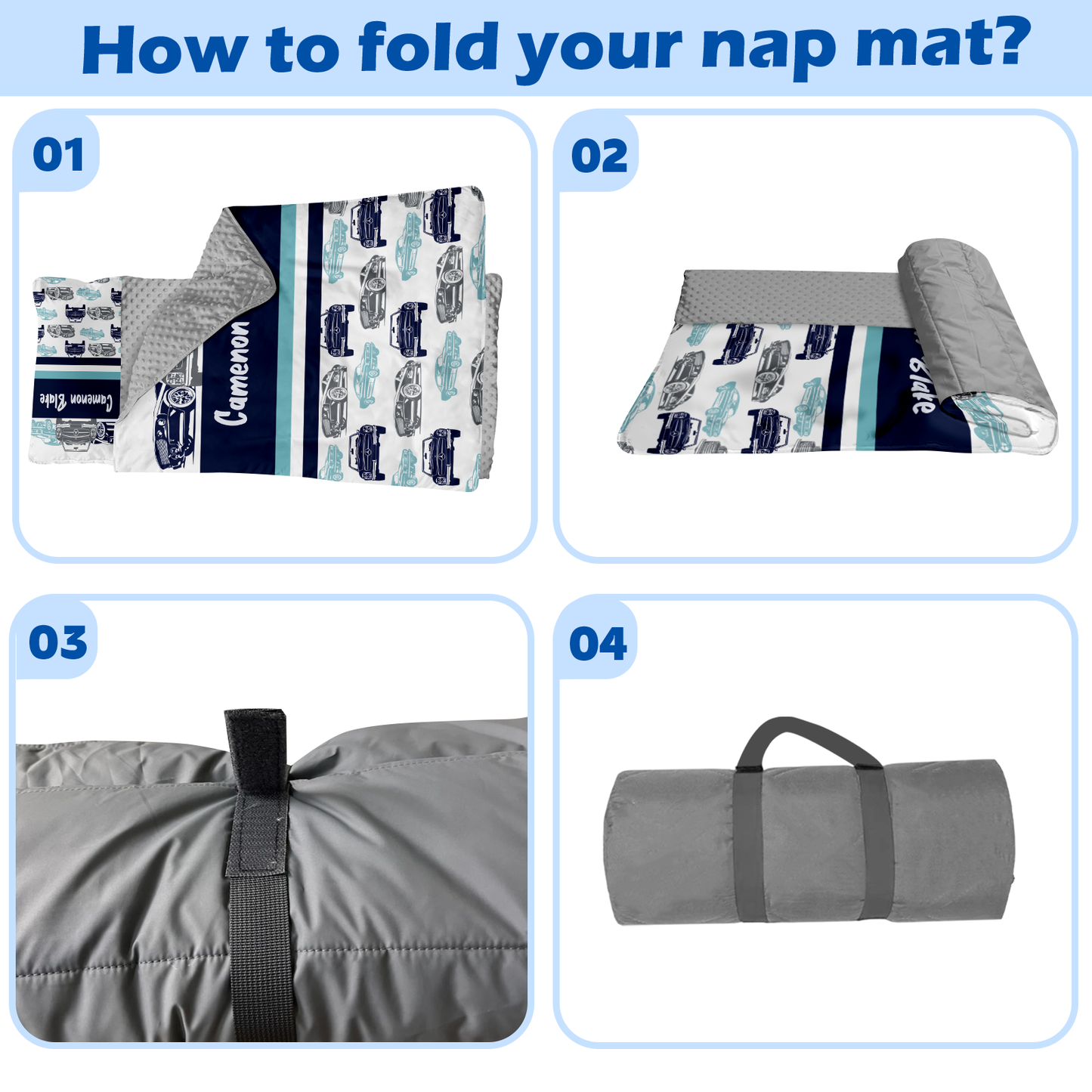 Personalized Nap Mat Transportation 02 Edition