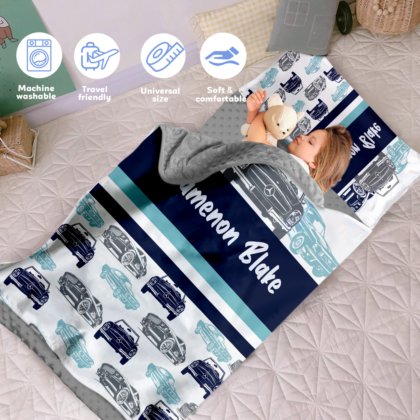 Personalized Nap Mat Transportation 02 Edition