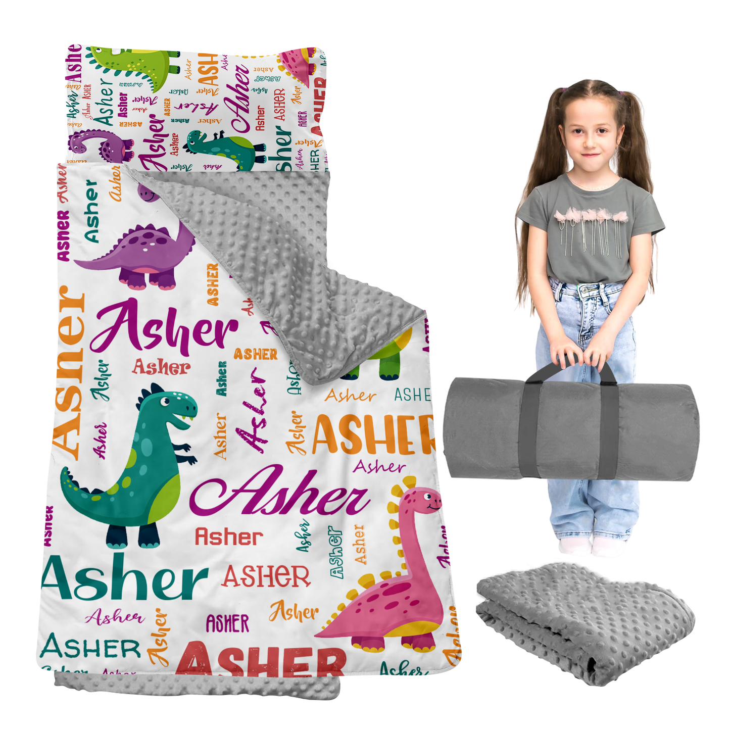 Personalized Nap Mat Dinosaur 05 Edition