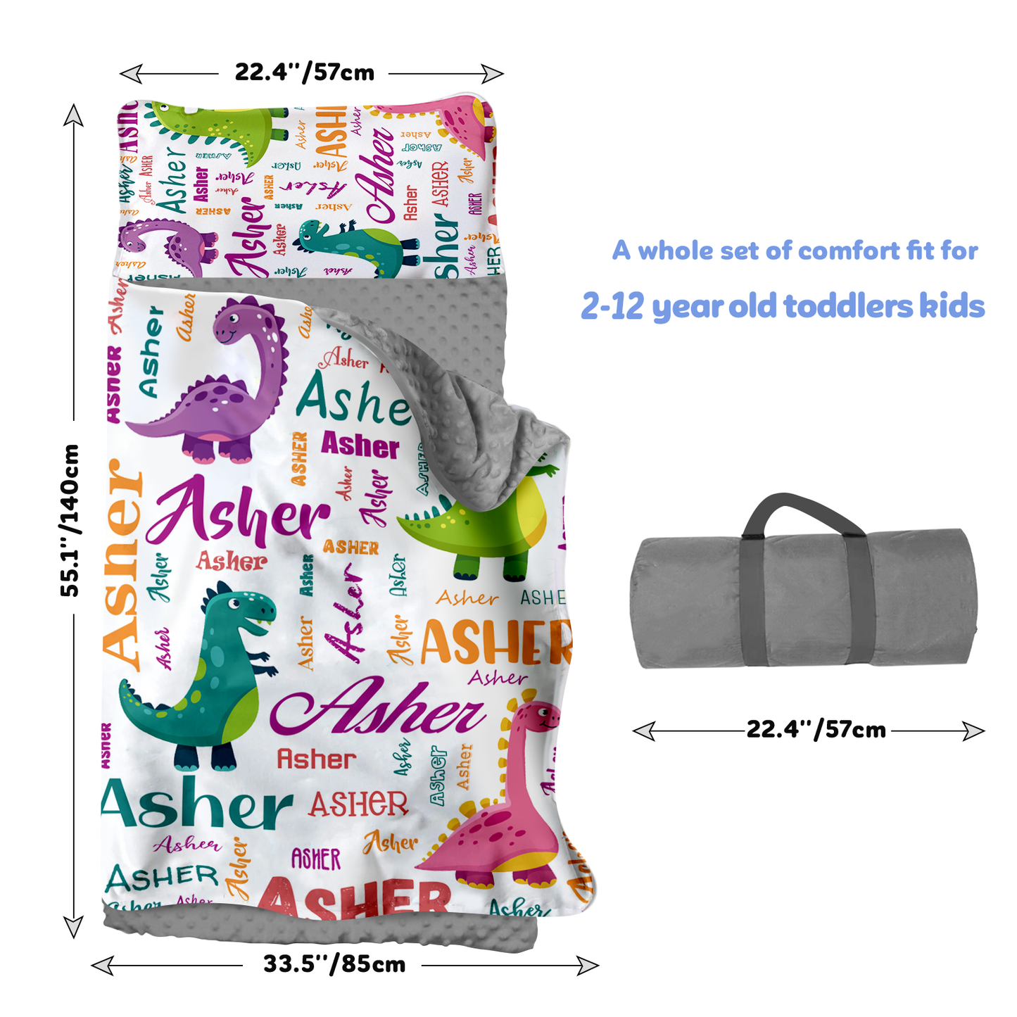 Personalized Nap Mat Dinosaur 05 Edition