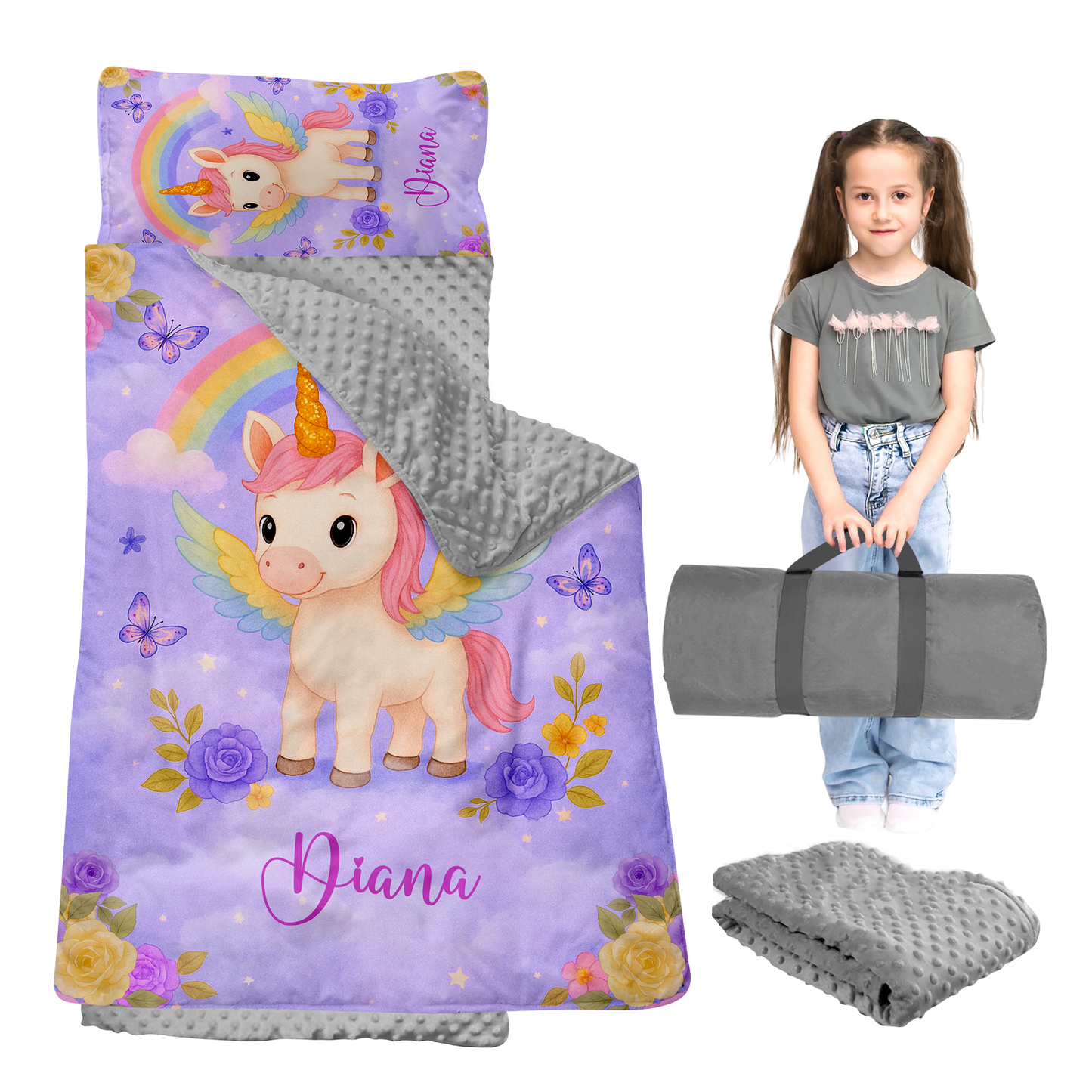 Personalized Nap Mat Unicorn 02 Edition