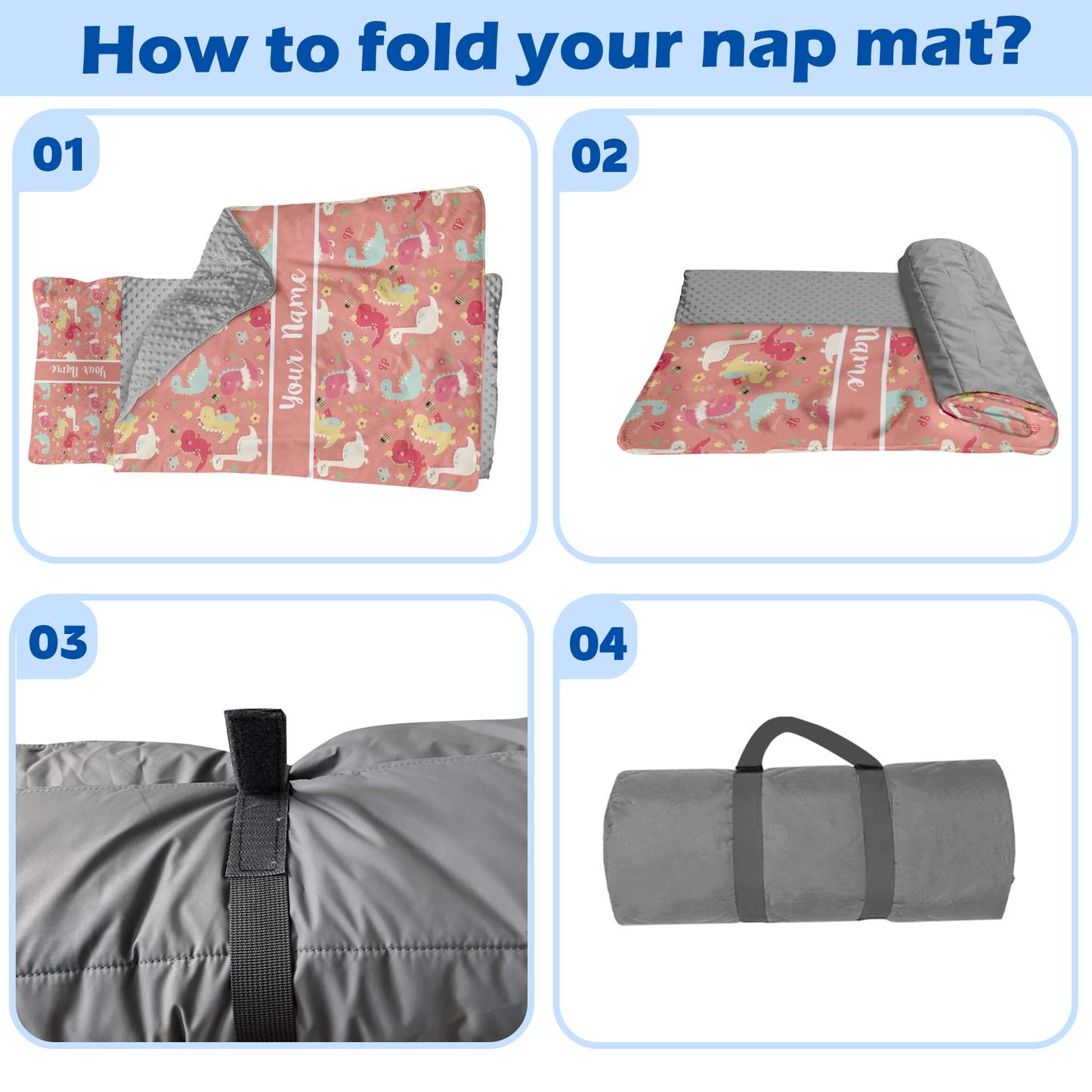 Personalized Nap Mat Dinosaur Edition