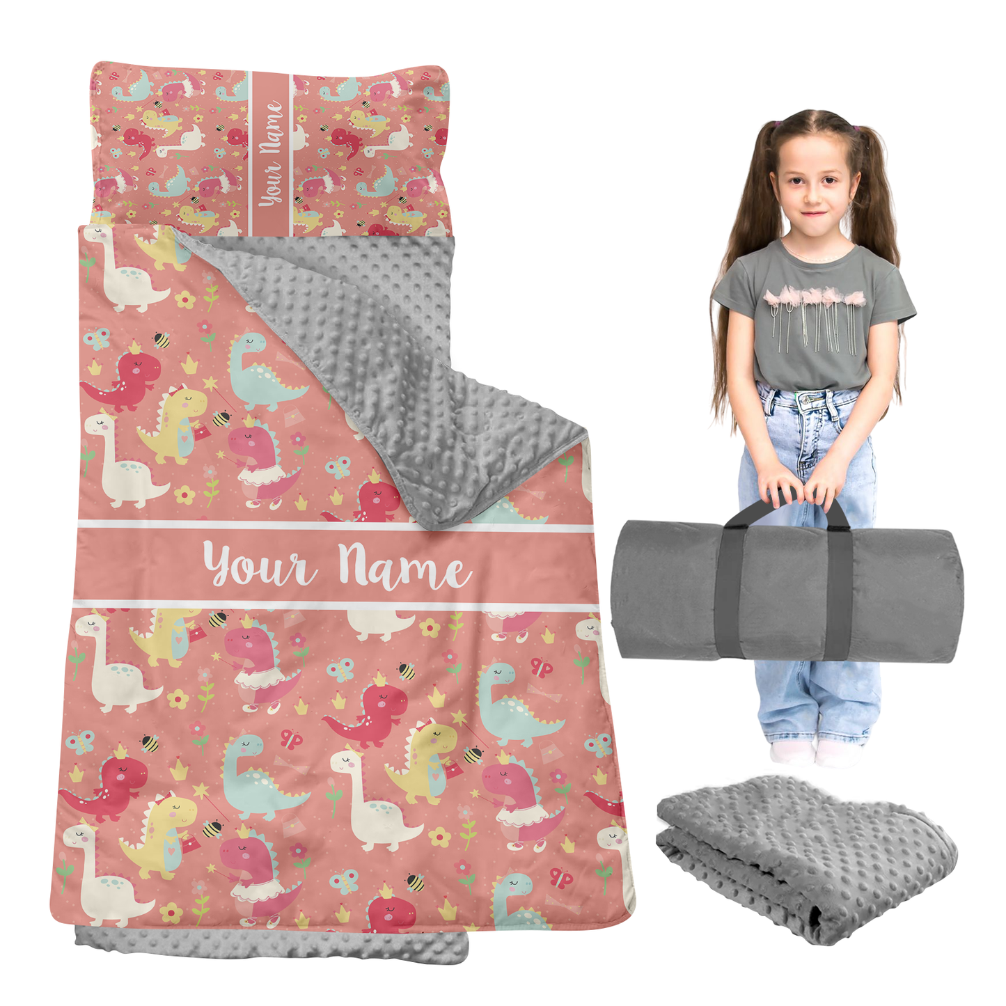 Personalized Nap Mat Dinosaur Edition