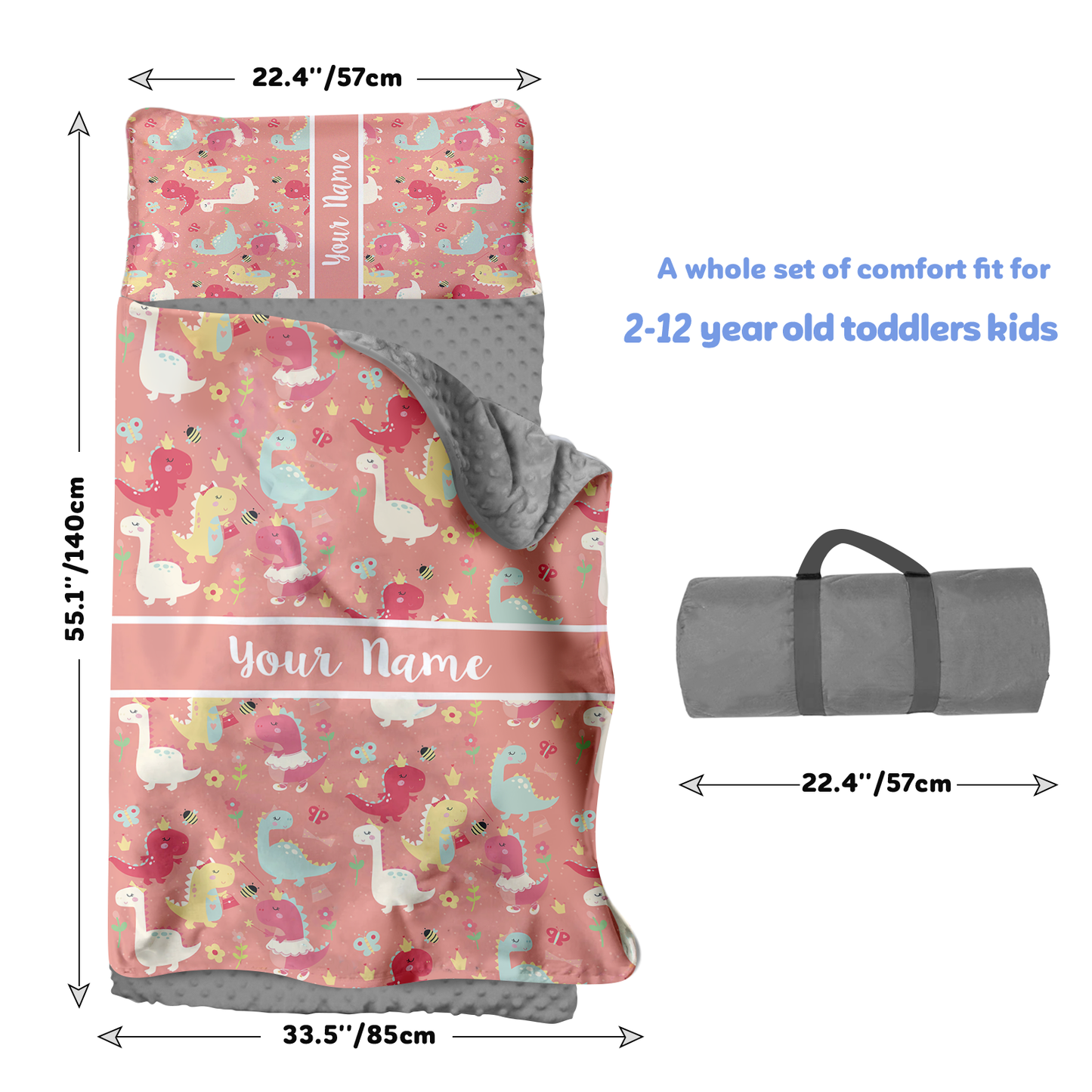 Personalized Nap Mat Dinosaur Edition