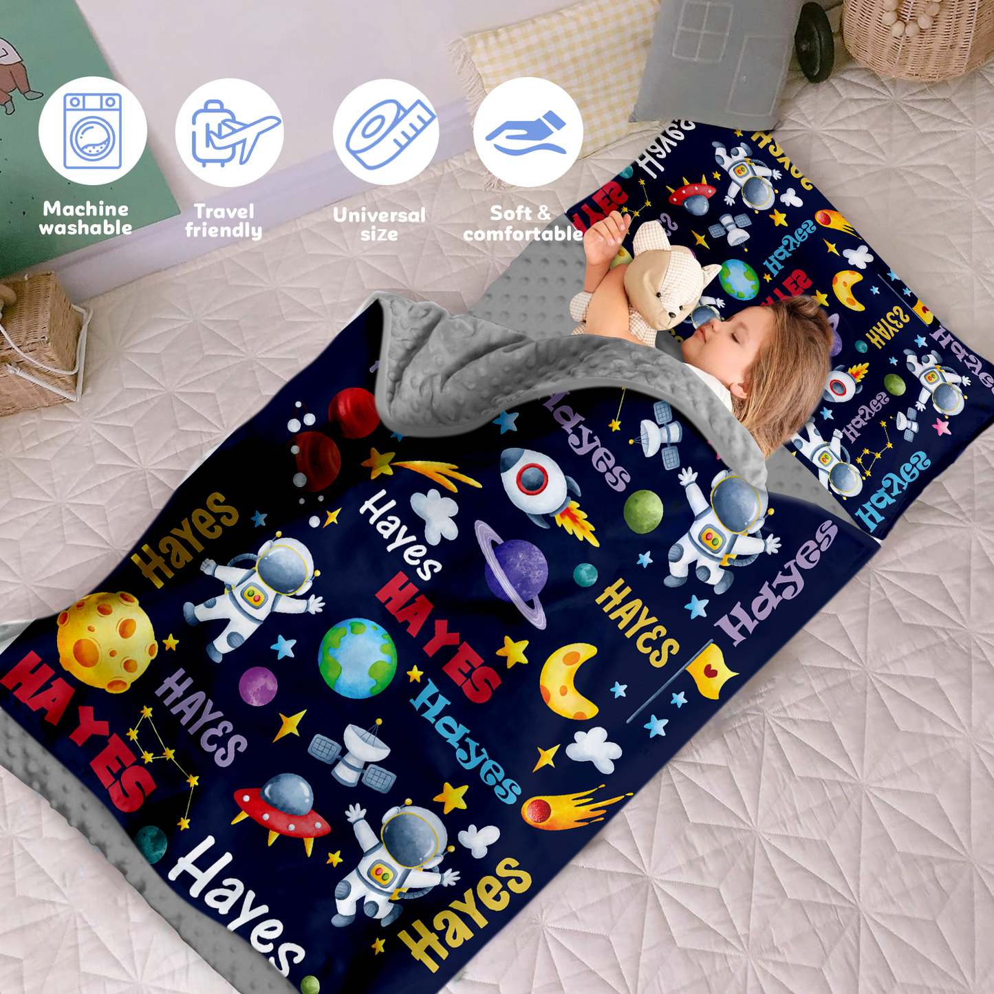 Personalized Nap Mat Space 02 Edition