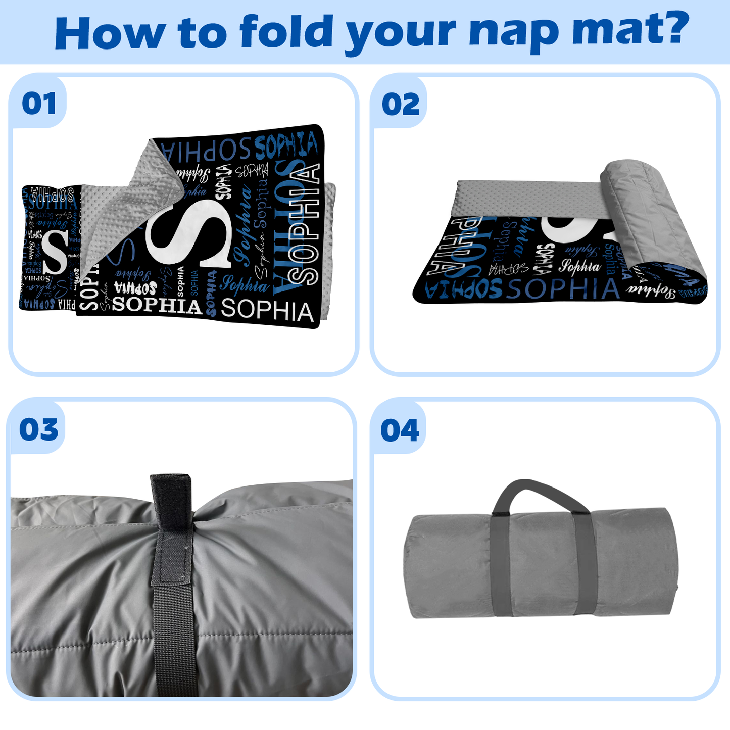 Personalized Nap Mat Monogrammed Edition