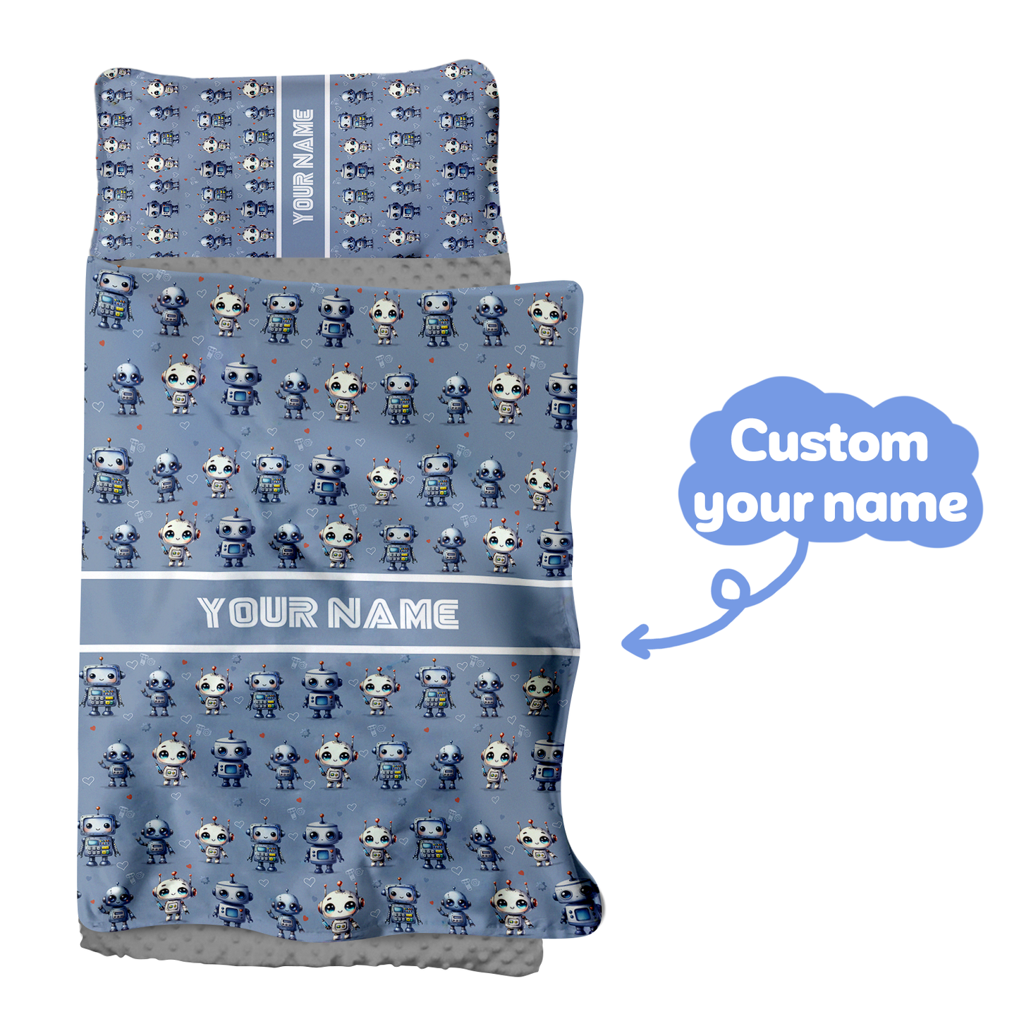 Personalized Nap Mat Robot Edition