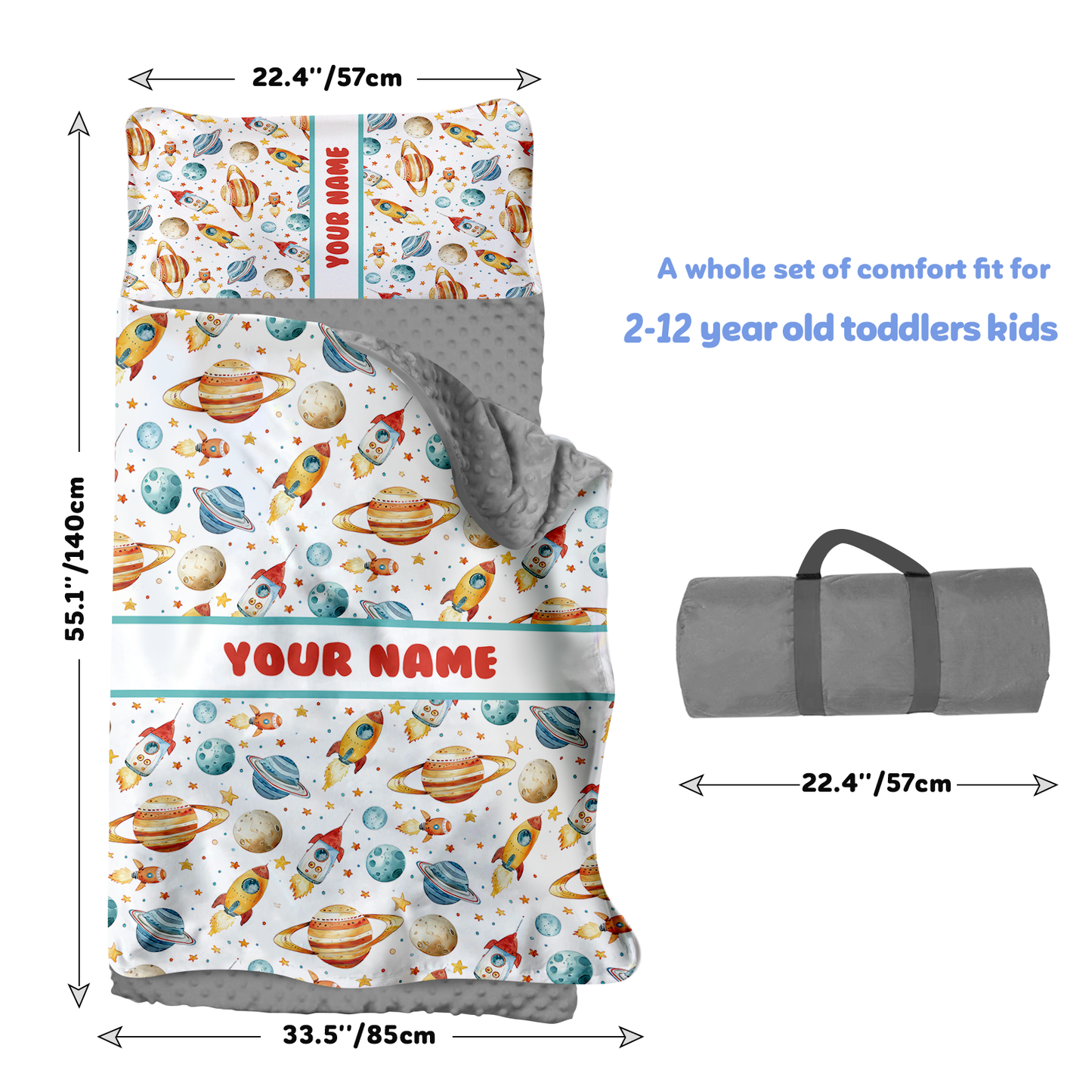 Personalized Nap Mat Space Edition