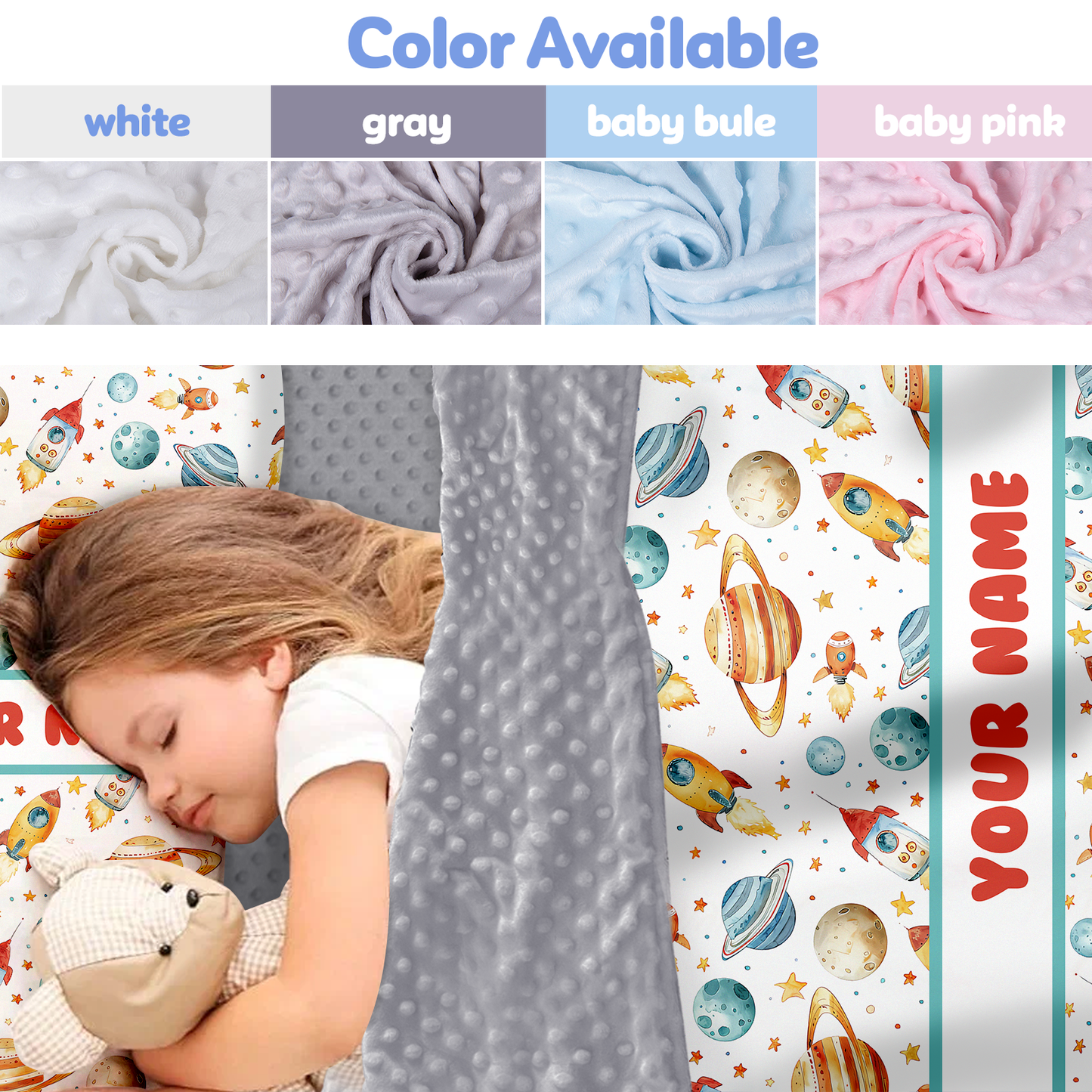 Personalized Nap Mat Space Edition