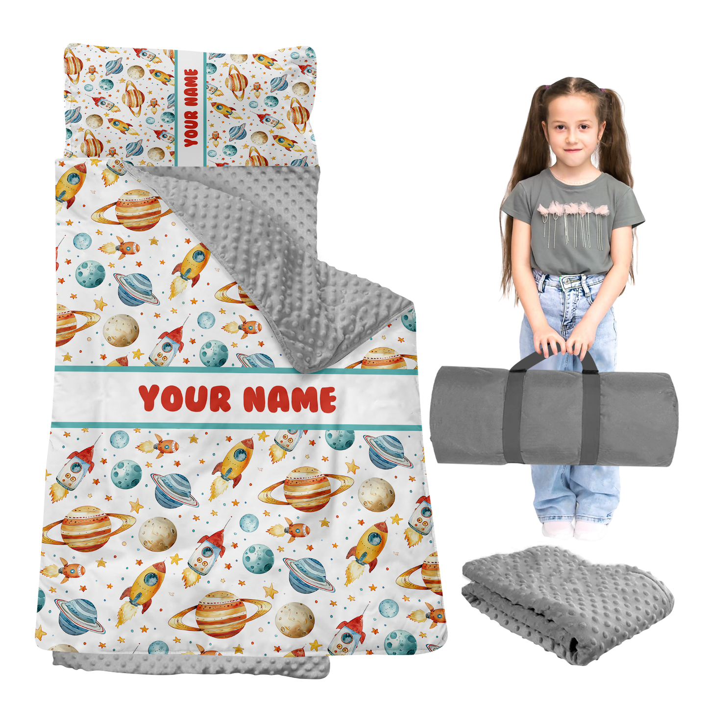 Personalized Nap Mat Space Edition