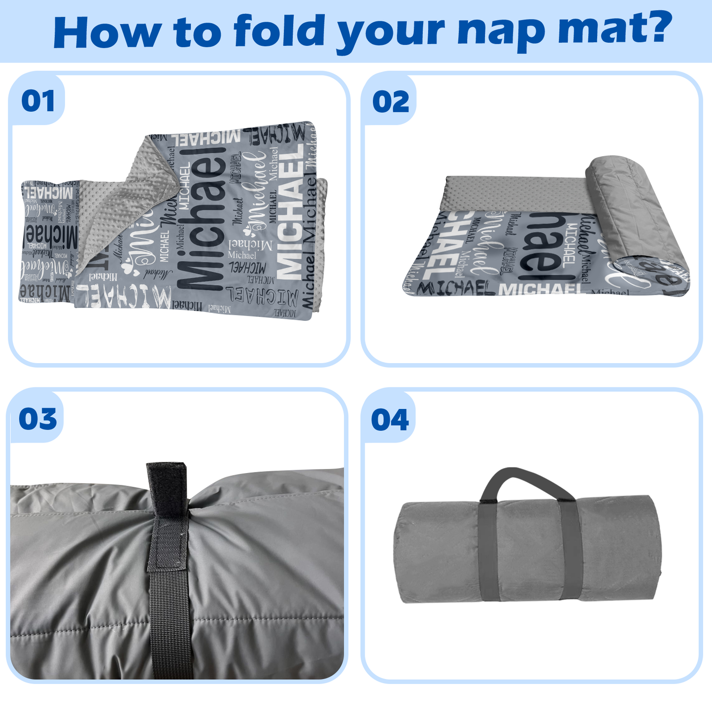 Personalized Nap Mat Monogrammed 05 Edition