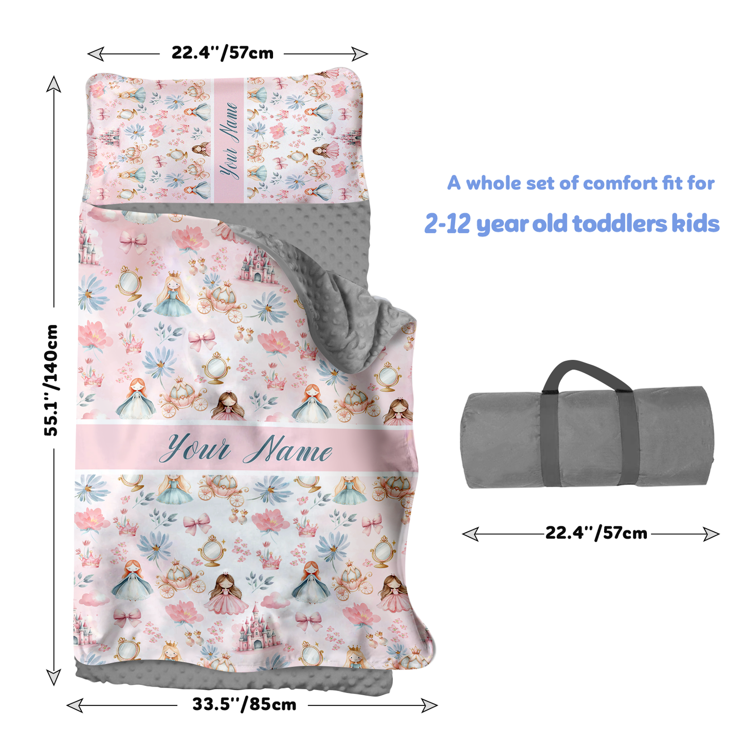 Personalized Nap Mat Princess Edition