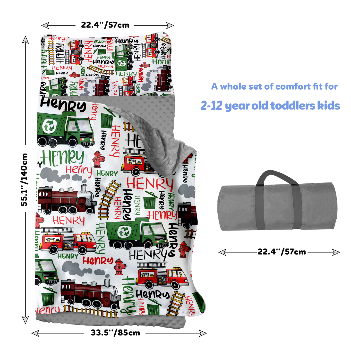 Personalized Nap Mat Transportation 08 Edition