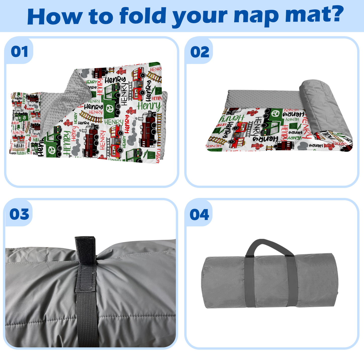 Personalized Nap Mat Transportation 08 Edition