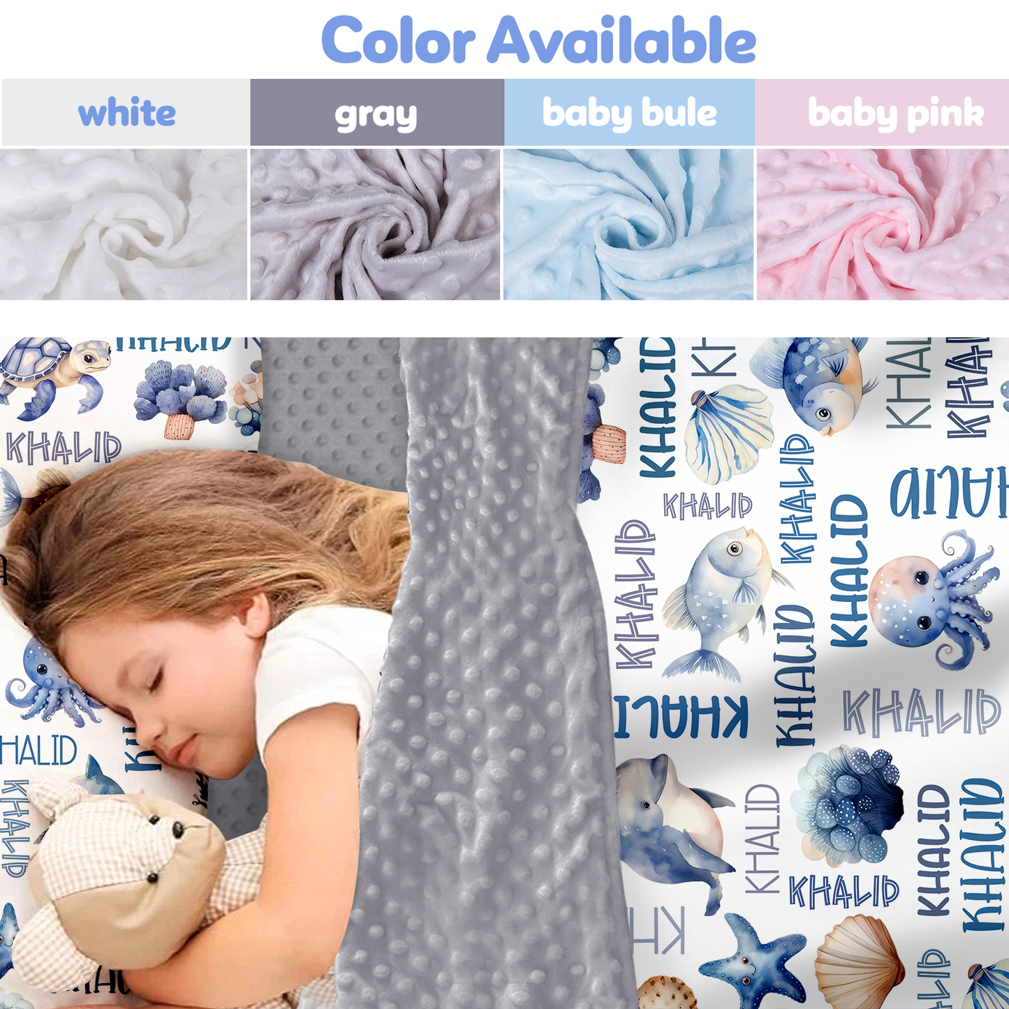 Personalized Nap Mat Ocean Edition