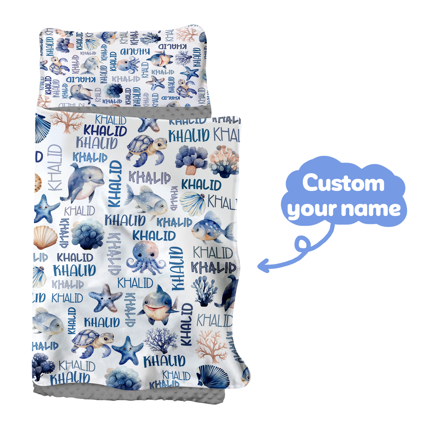Personalized Nap Mat Ocean Edition