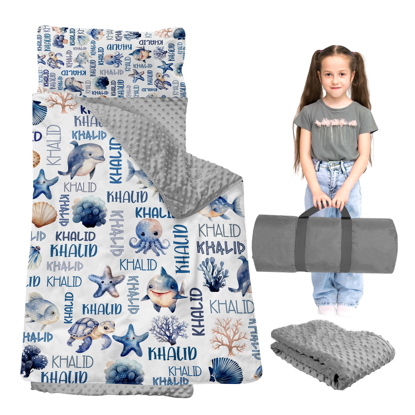 Personalized Nap Mat Ocean Edition