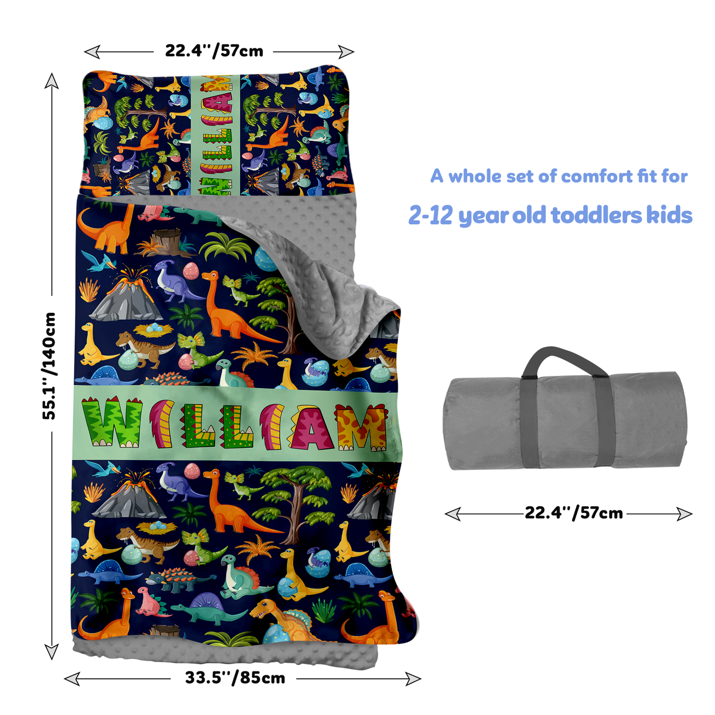Personalized Nap Mat Dinosaur 03 Edition