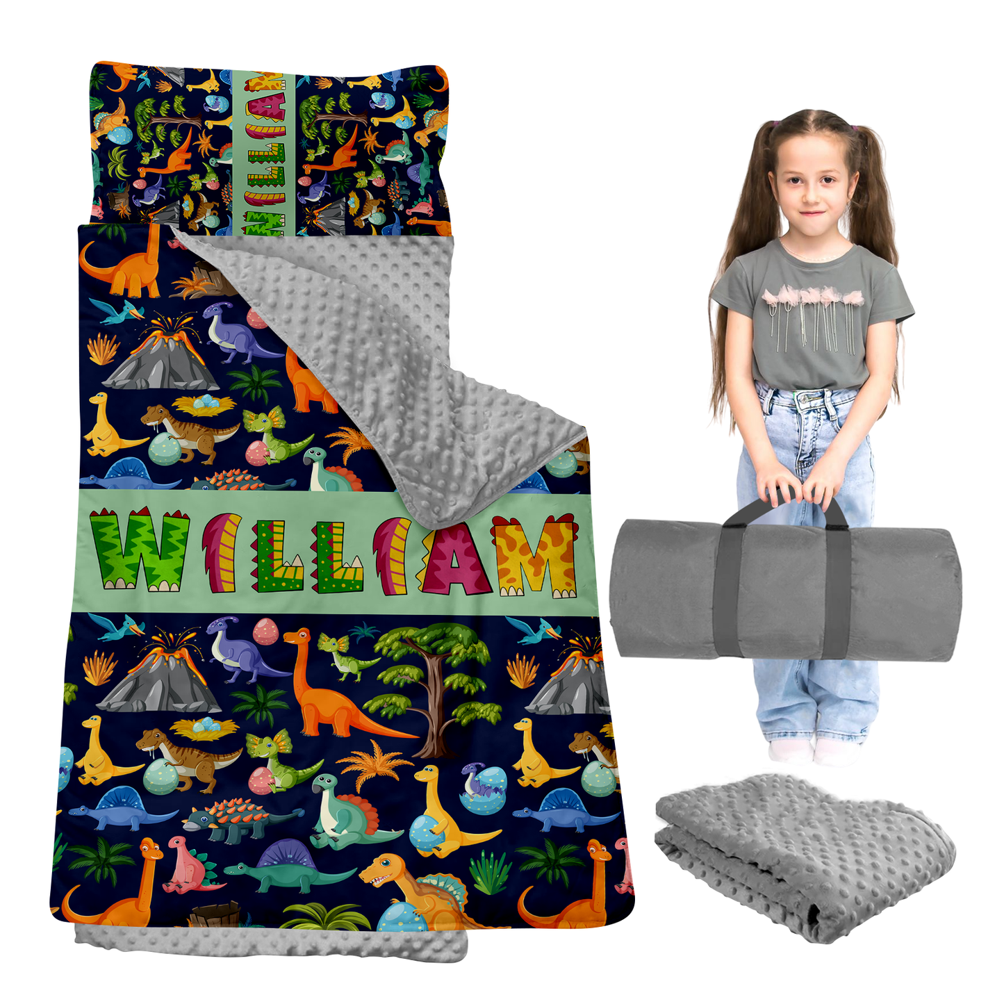 Personalized Nap Mat Dinosaur 03 Edition