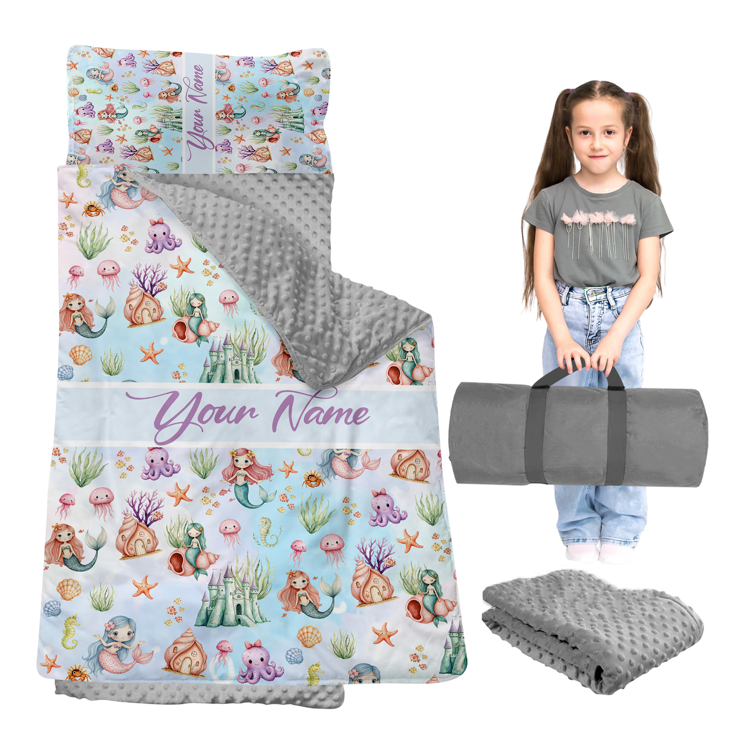 Personalized Nap Mat Mermaid Edition