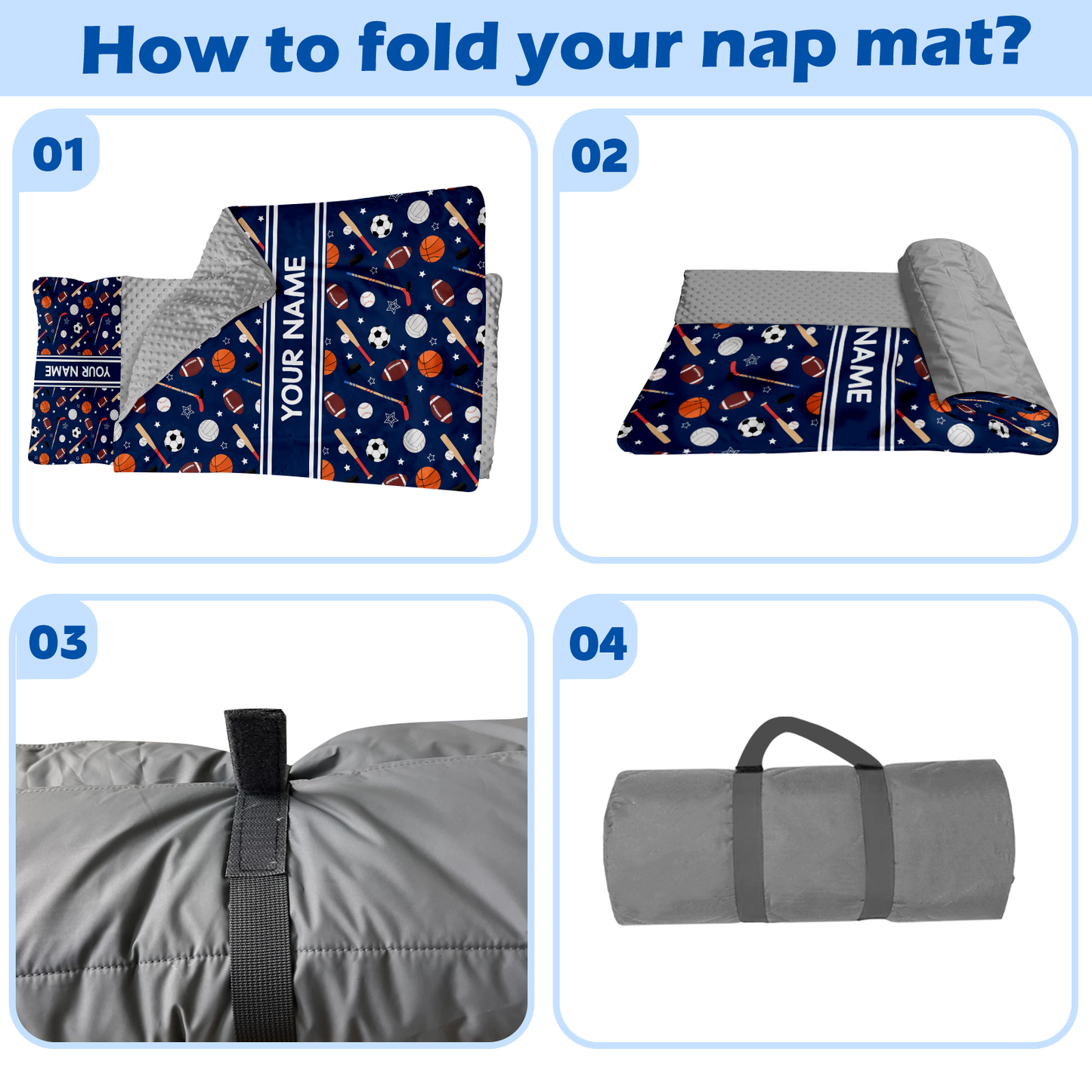 Personalized Nap Mat Sport Edition