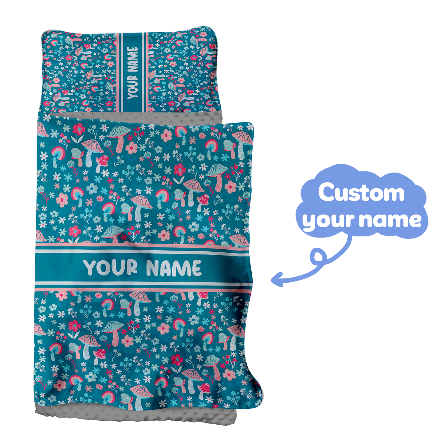 Personalized Nap Mat Mushroom Edition