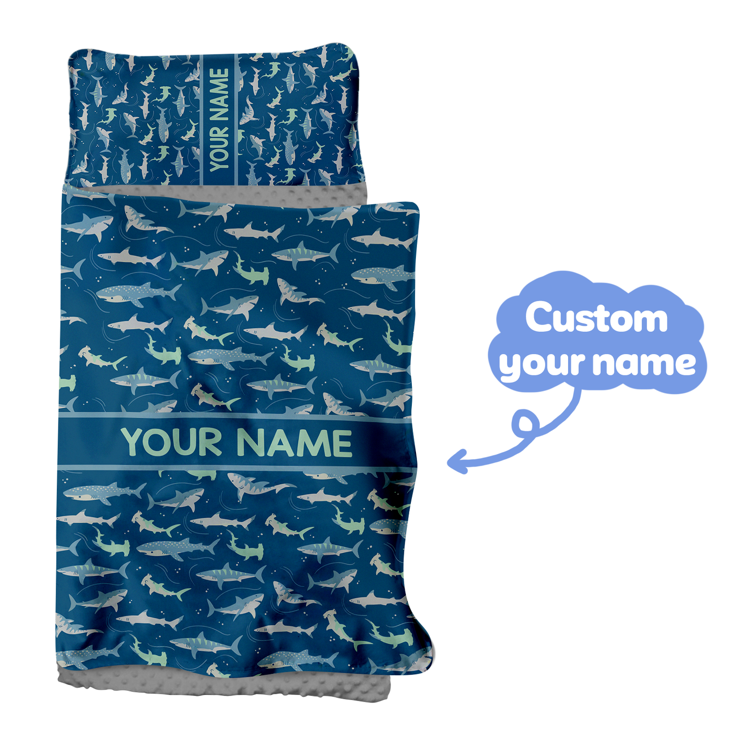 Personalized Nap Mat Shark Edition
