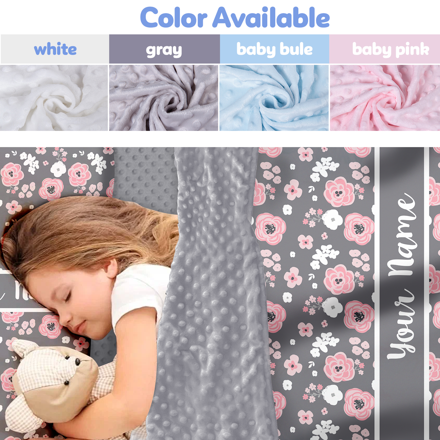 Personalized Nap Mat Floral Edition