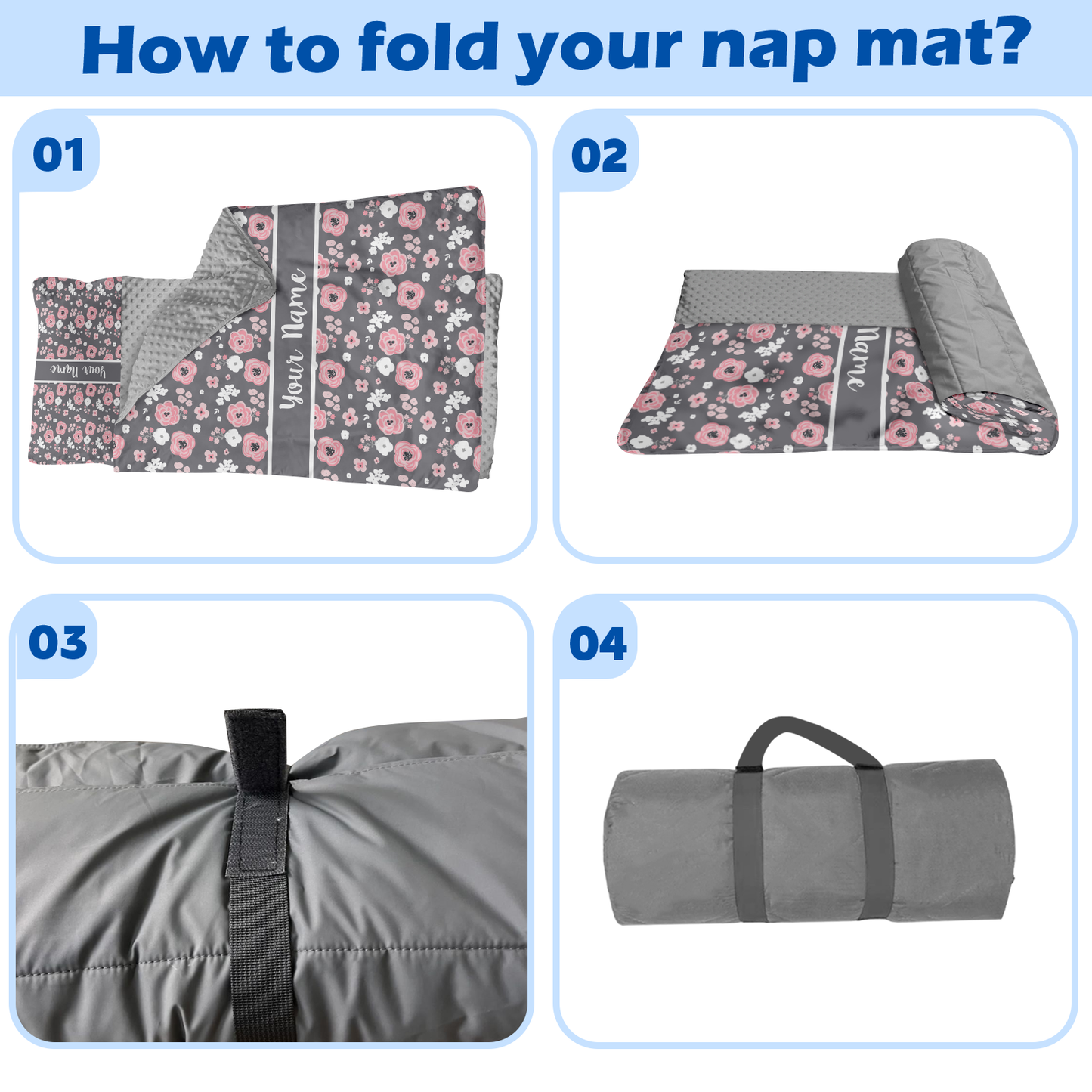 Personalized Nap Mat Floral Edition