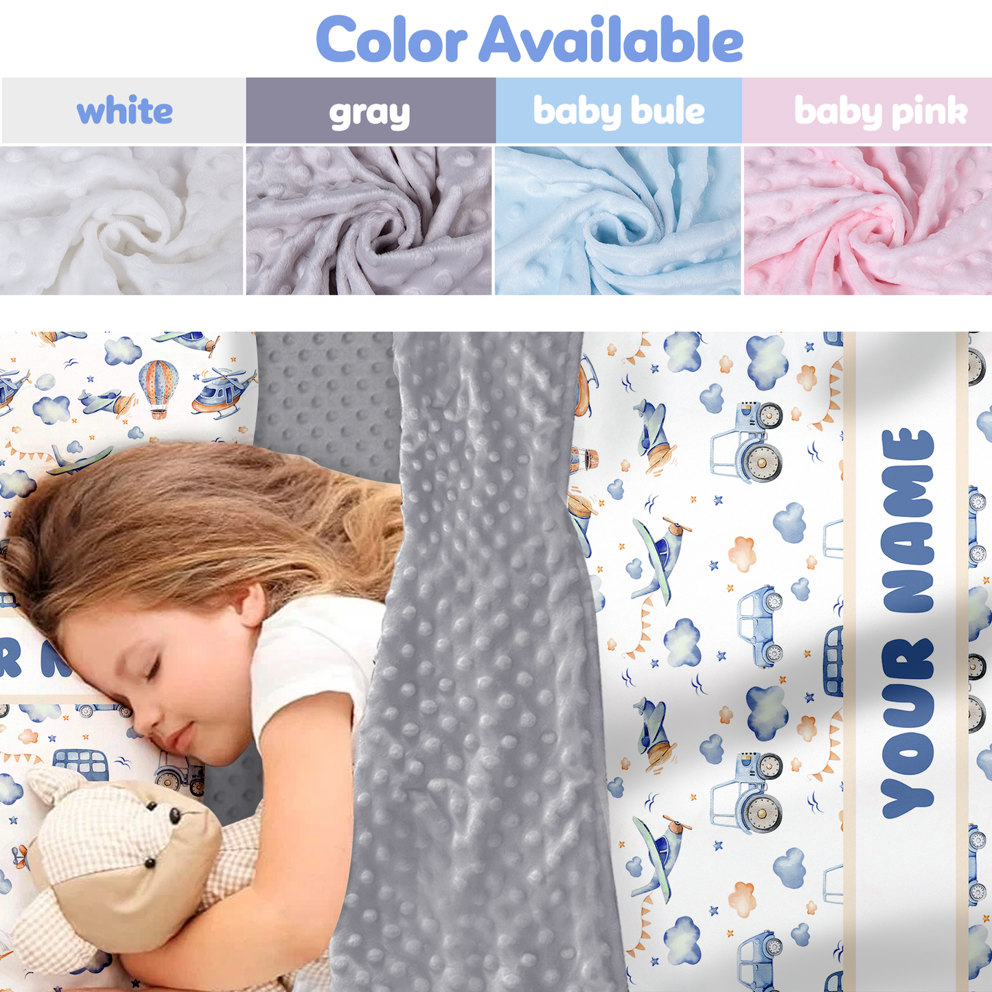 Personalized Nap Mat Transportation Edition