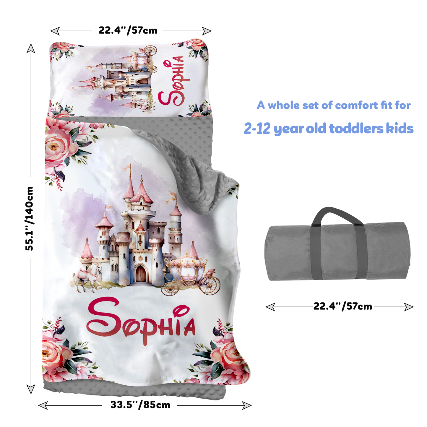 Personalized Nap Mat Princess 02 Edition