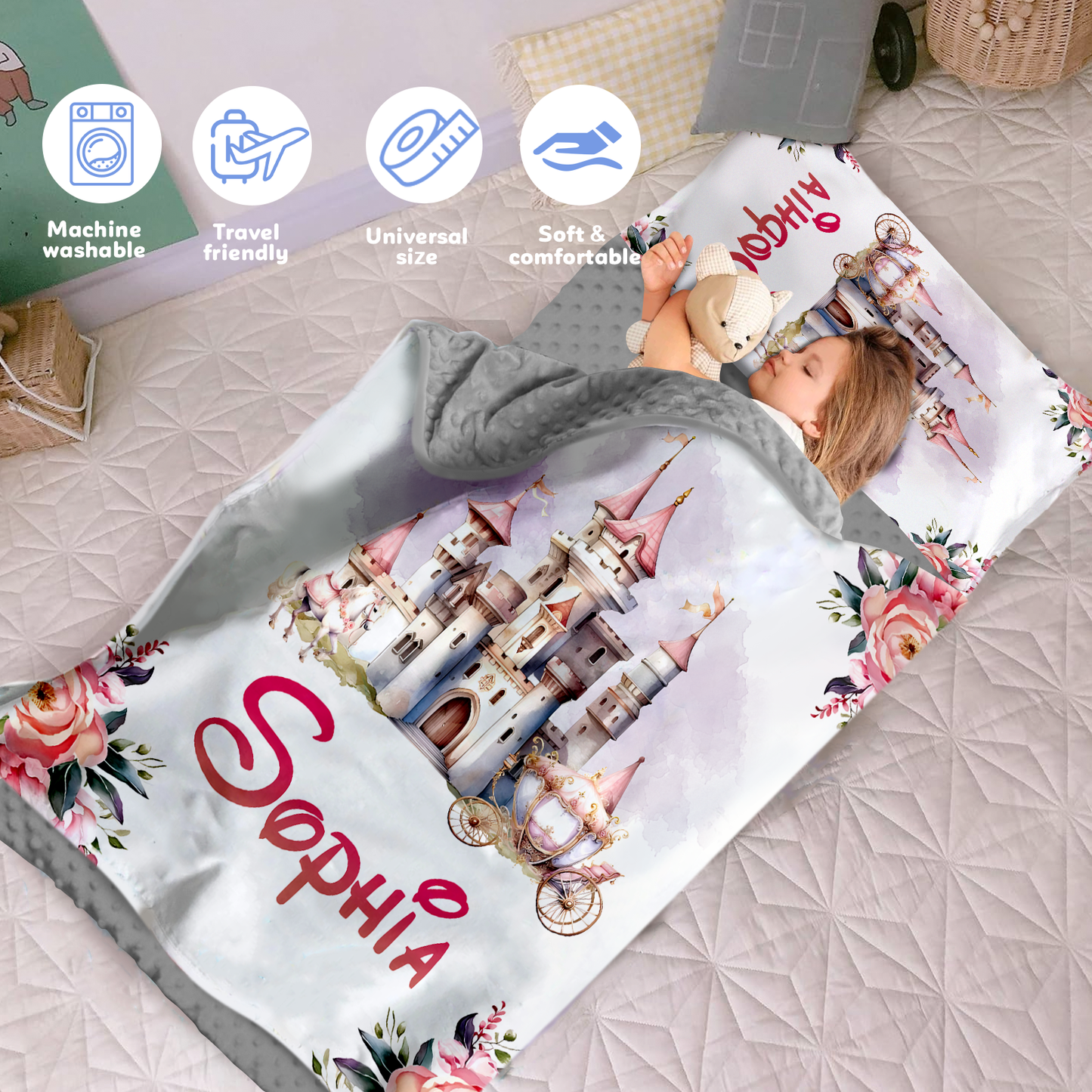 Personalized Nap Mat Princess 02 Edition