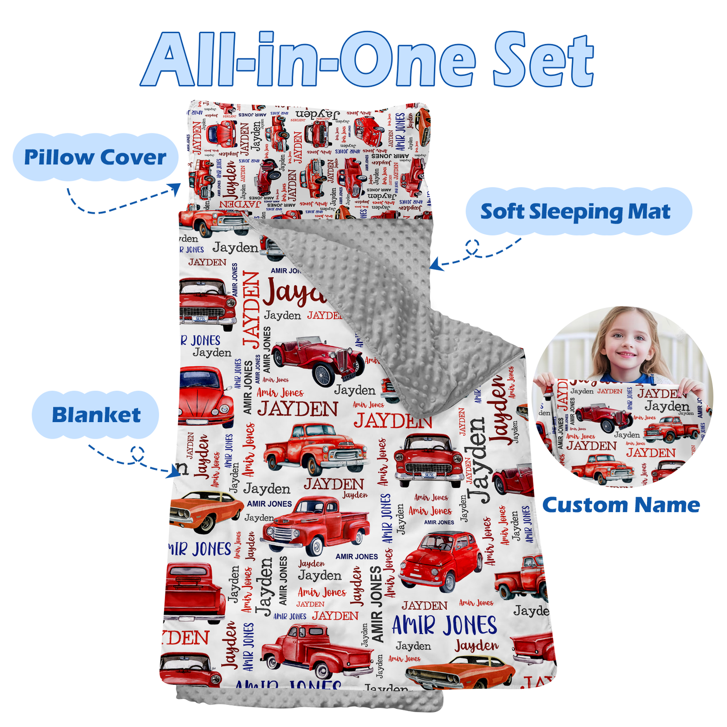 Personalized Nap Mat Transportation 06 Edition