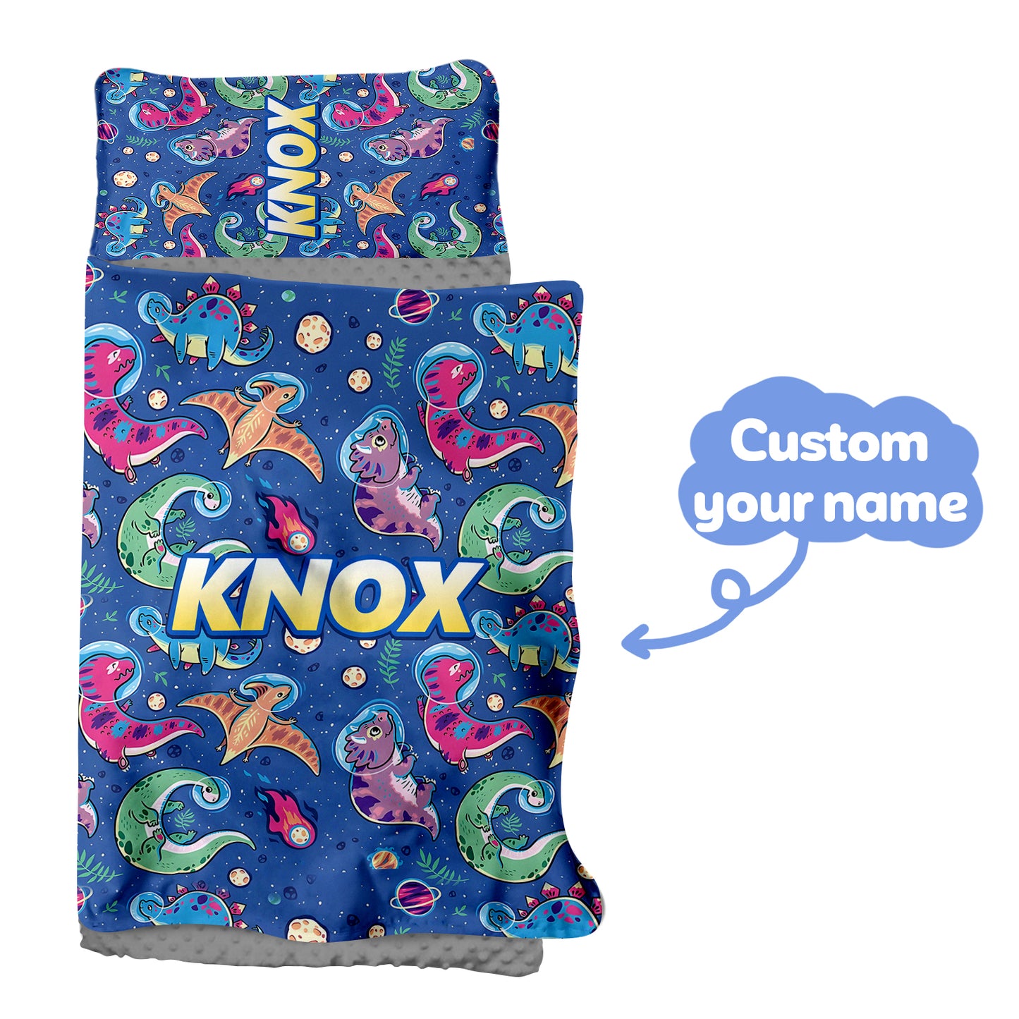 Personalized Nap Mat Dinosaur 08 Edition