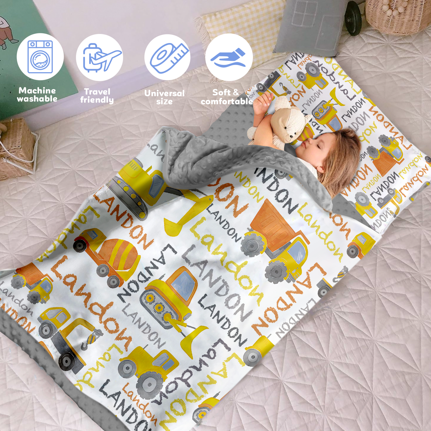 Personalized Nap Mat Transportation 07 Edition
