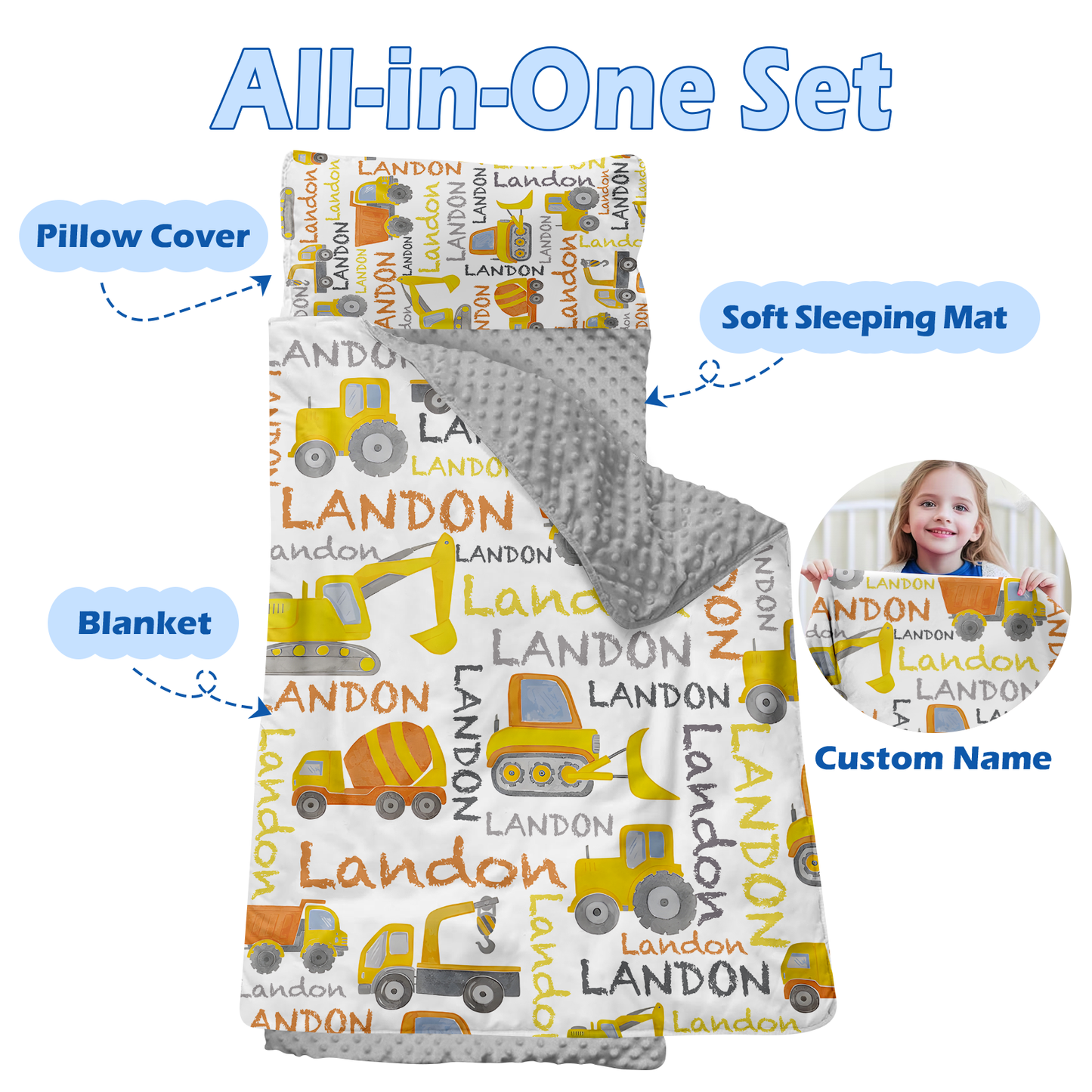 Personalized Nap Mat Transportation 07 Edition