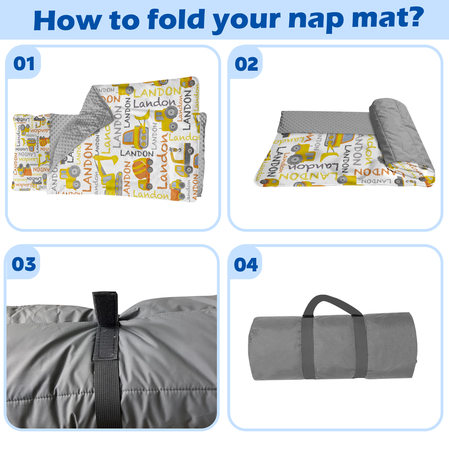 Personalized Nap Mat Transportation 07 Edition