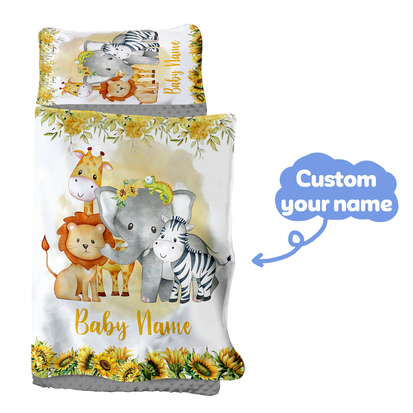 Personalized Nap Mat Zoo 03 Edition