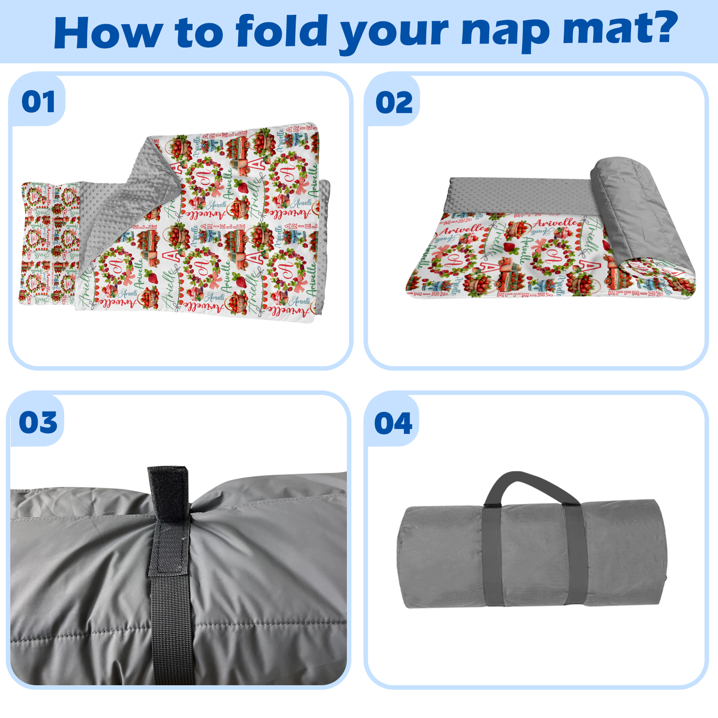 Personalized Nap Mat Monogrammed 06 Edition