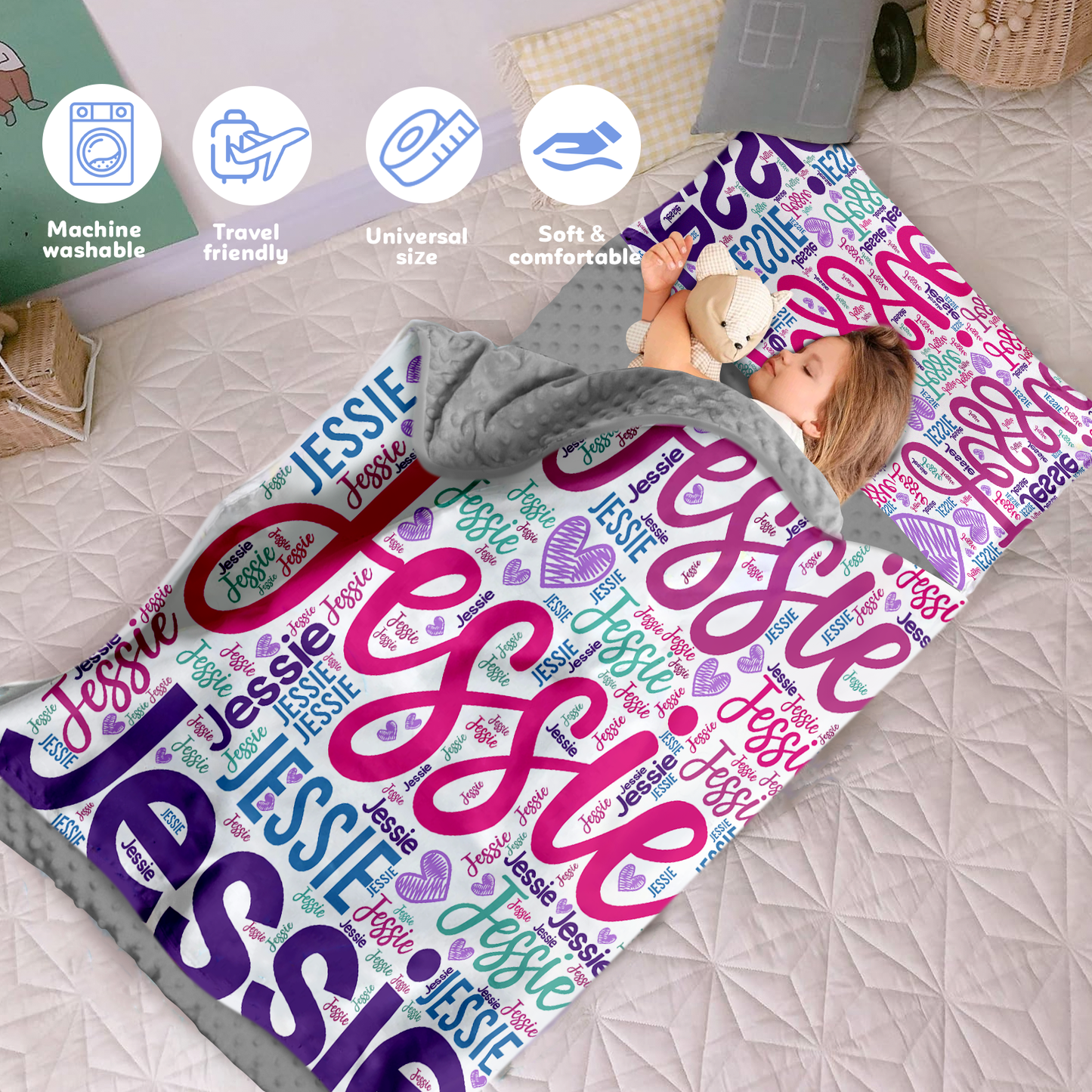 Personalized Nap Mat Monogrammed 02 Edition