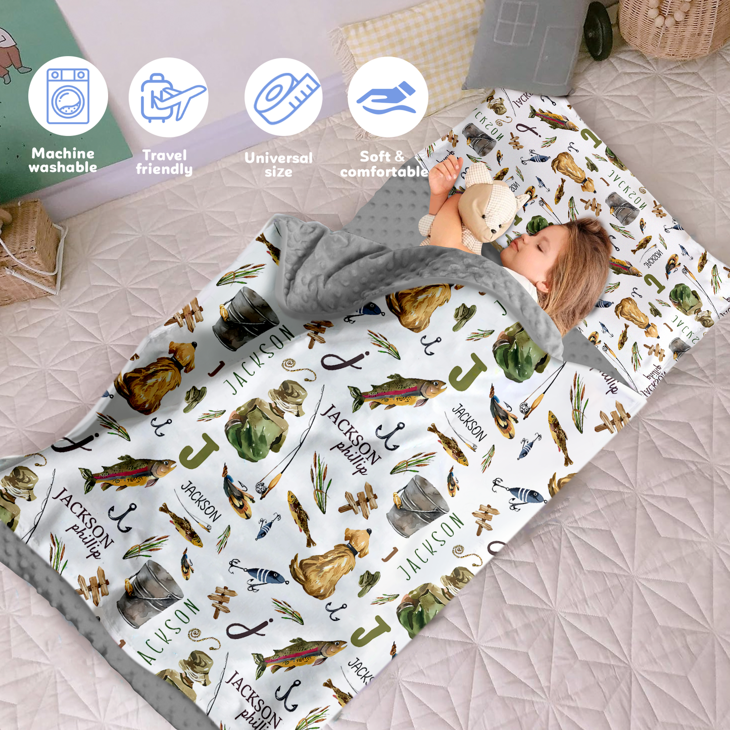 Personalized Nap Mat Monogrammed 03 Edition