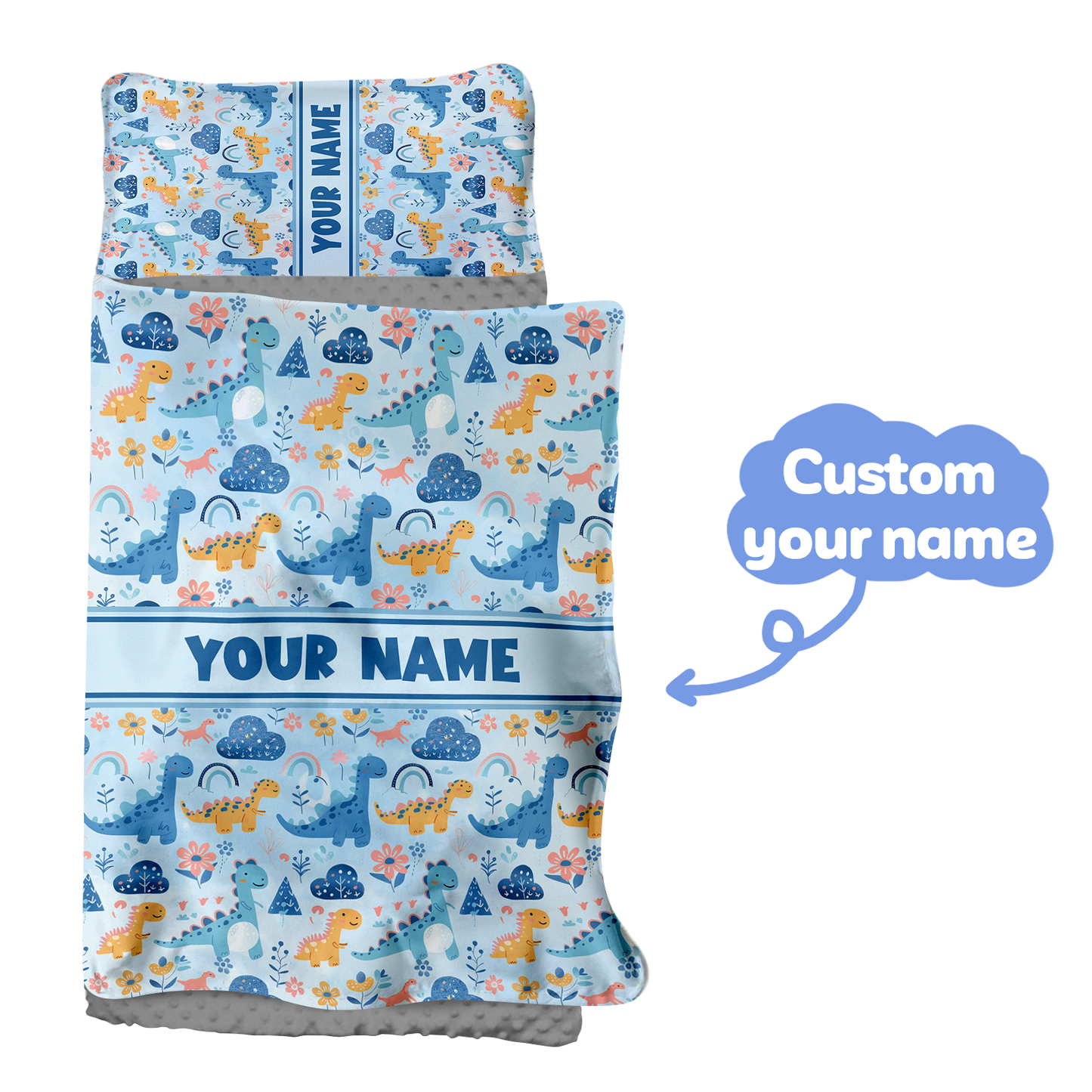 Personalized Nap Mat Dinosaur 09 Edition