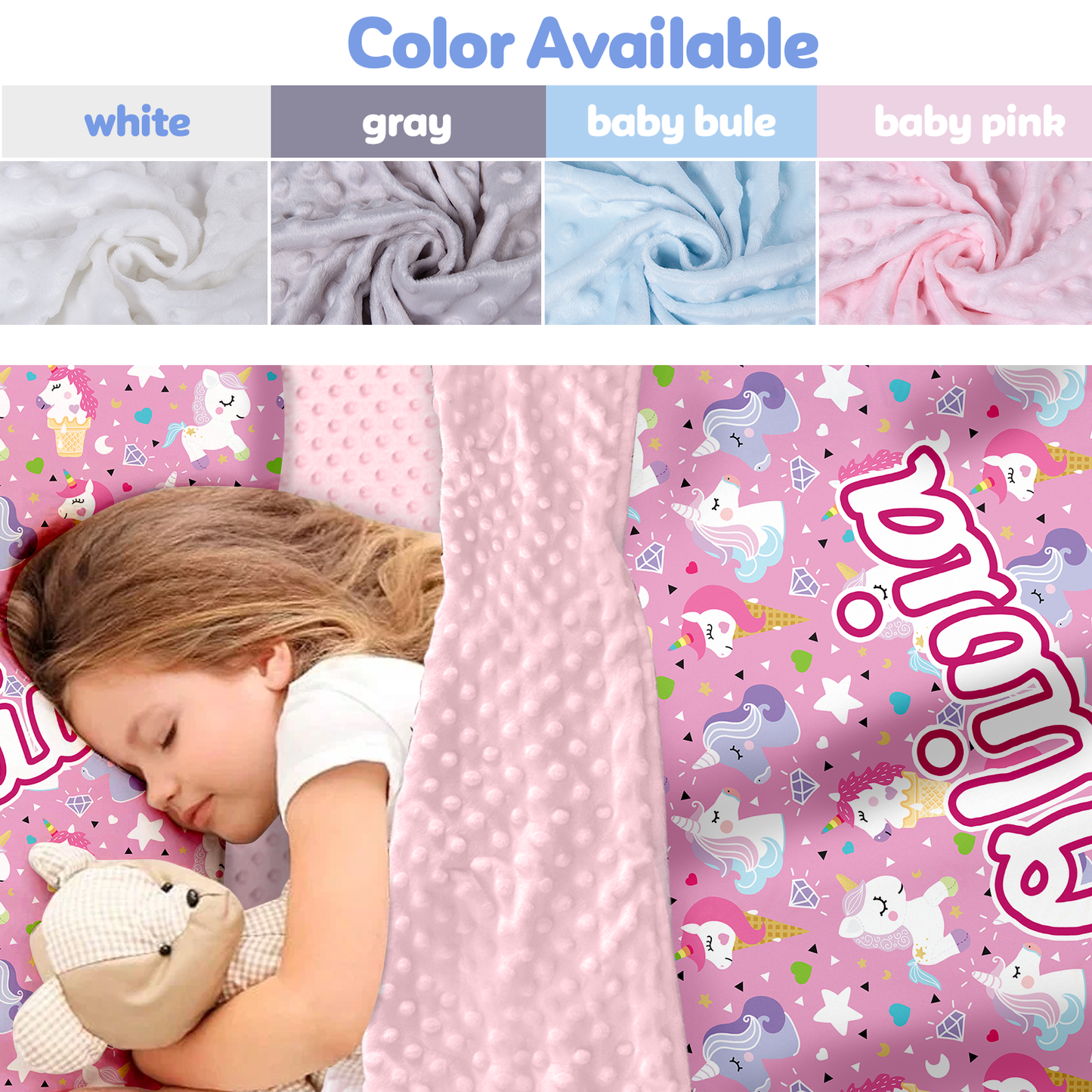 Personalized Nap Mat Unicorn 03 Edition