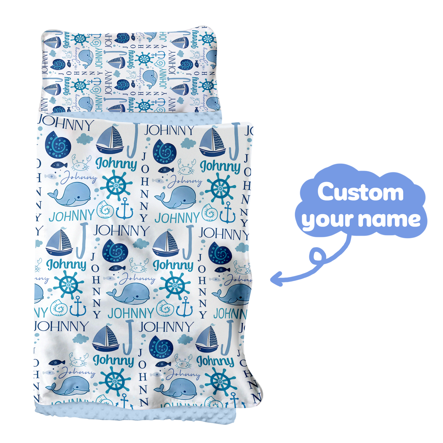 Personalized Nap Mat Ocean 02 Edition