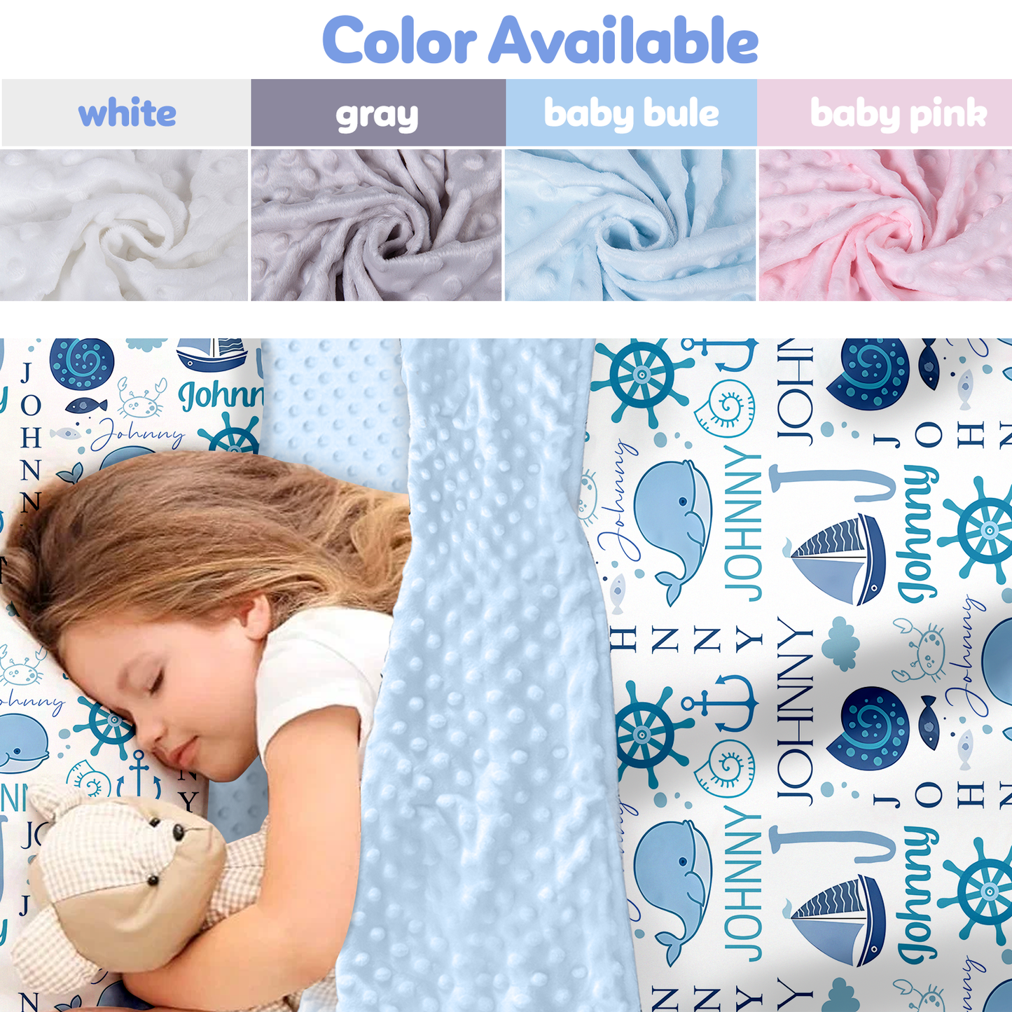 Personalized Nap Mat Ocean 02 Edition