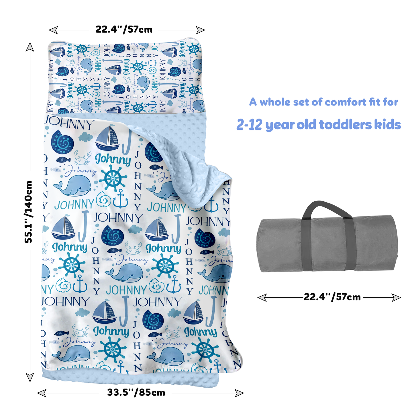 Personalized Nap Mat Ocean 02 Edition