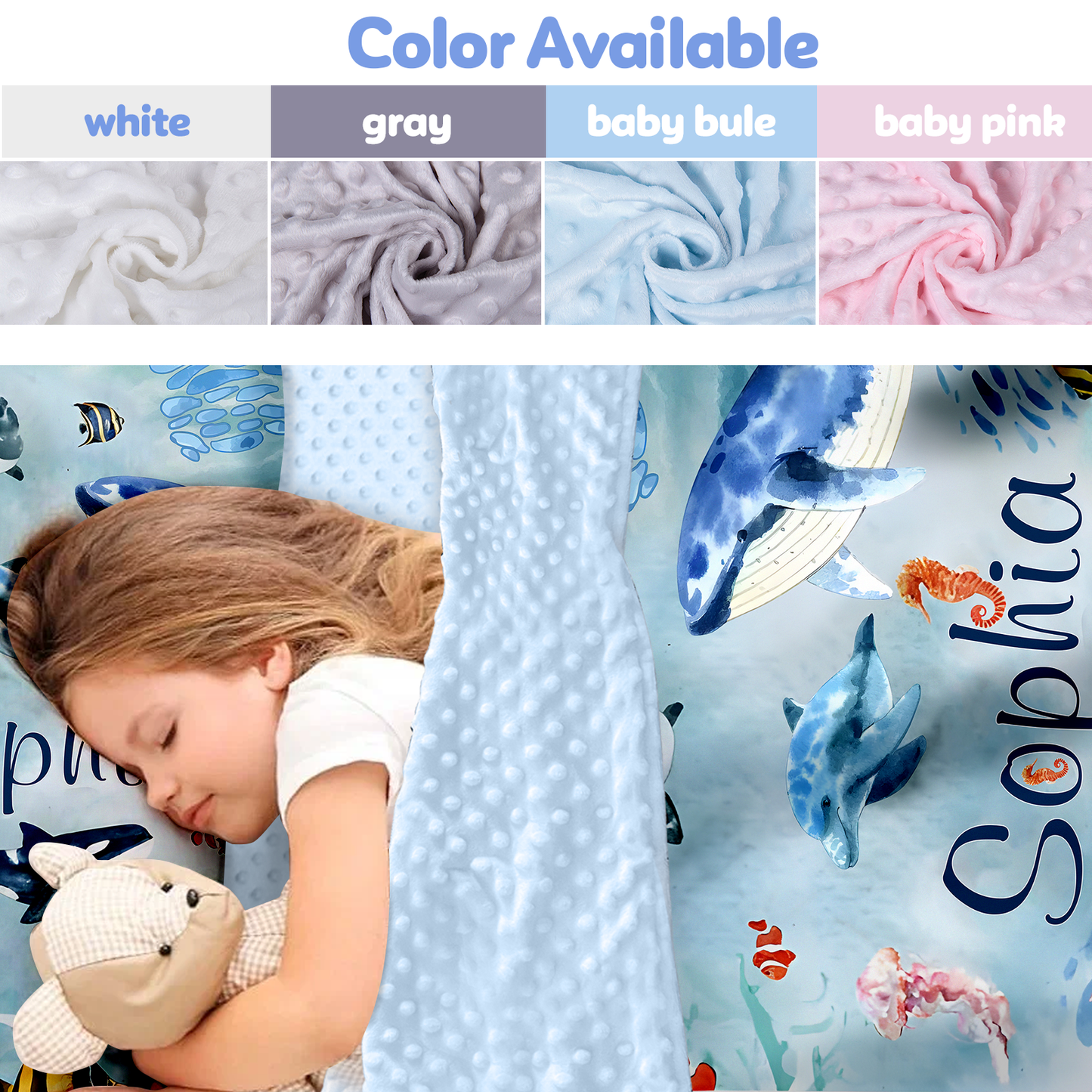 Personalized Nap Mat Ocean 03 Edition