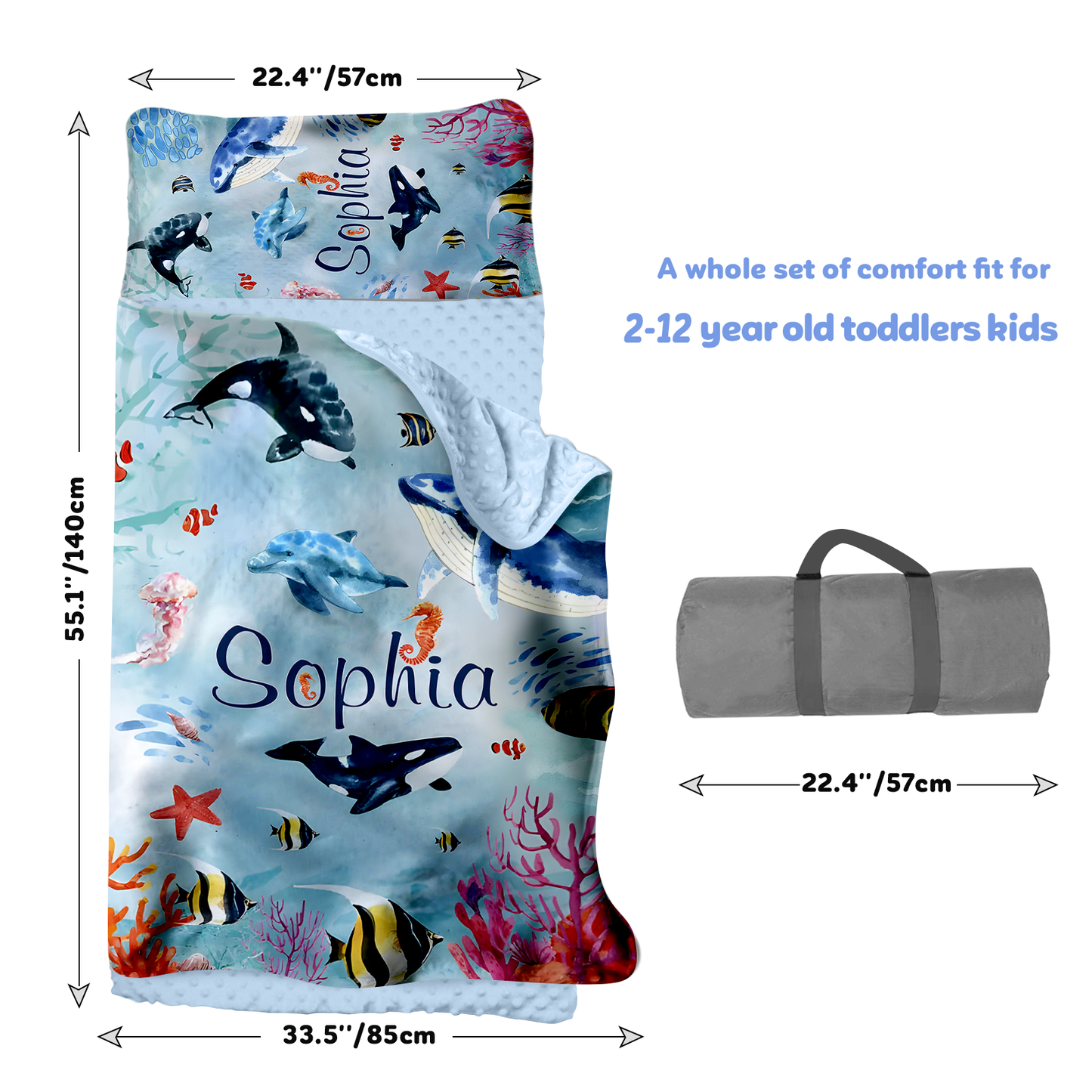 Personalized Nap Mat Ocean 03 Edition