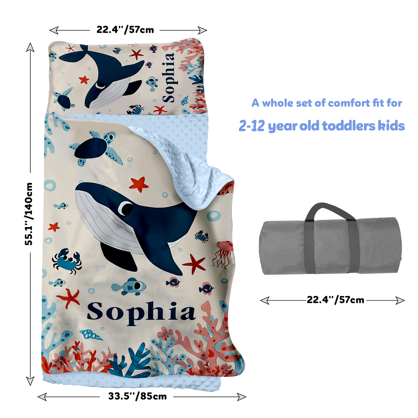 Personalized Nap Mat Ocean 04 Edition