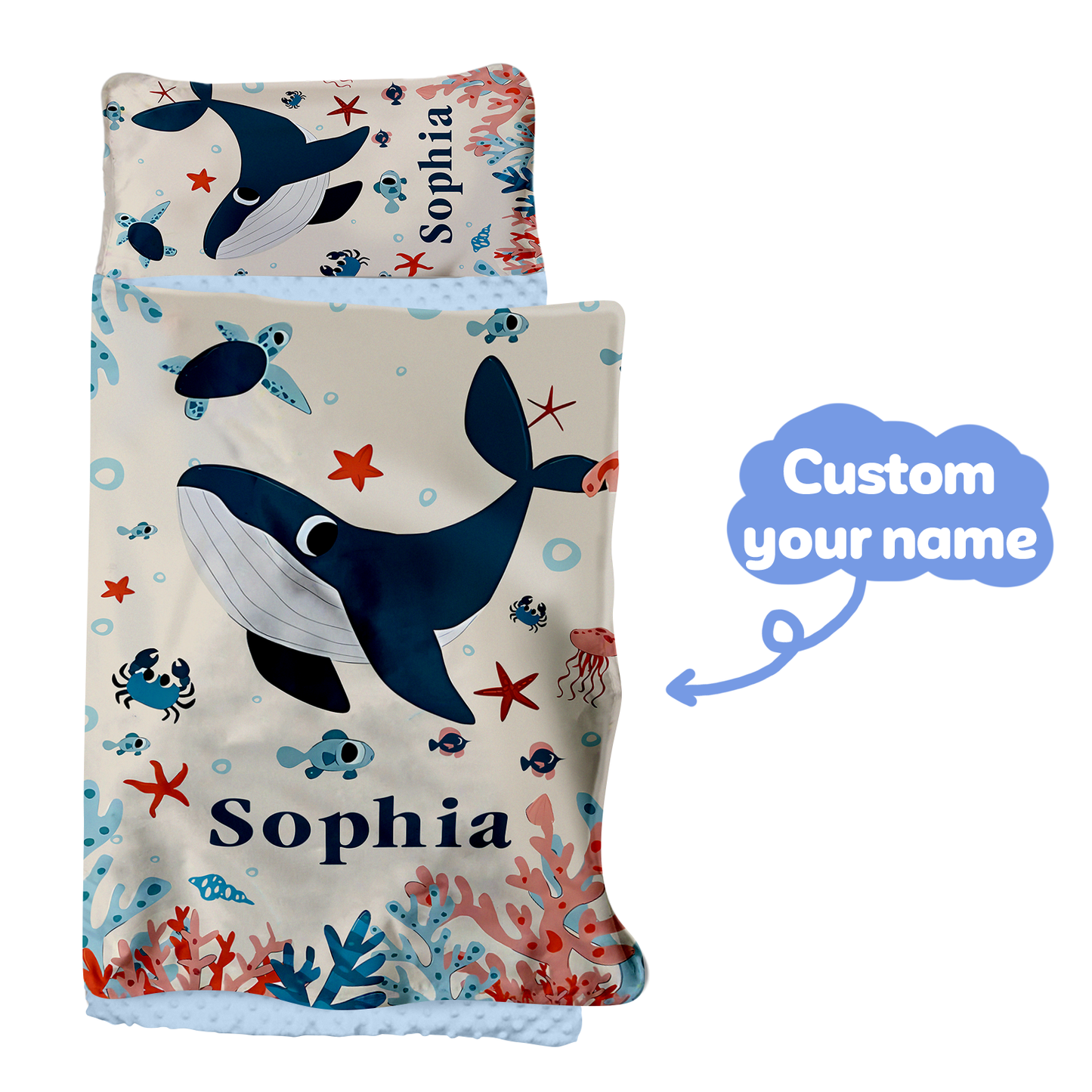 Personalized Nap Mat Ocean 04 Edition